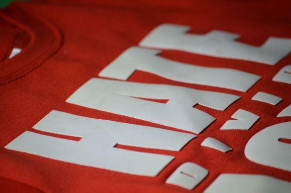 KIDS SWEATSHIRT - LOVE HATE- RED