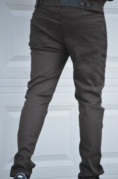 WAX BROWN STRETCH PANTS (DZTR-356)
