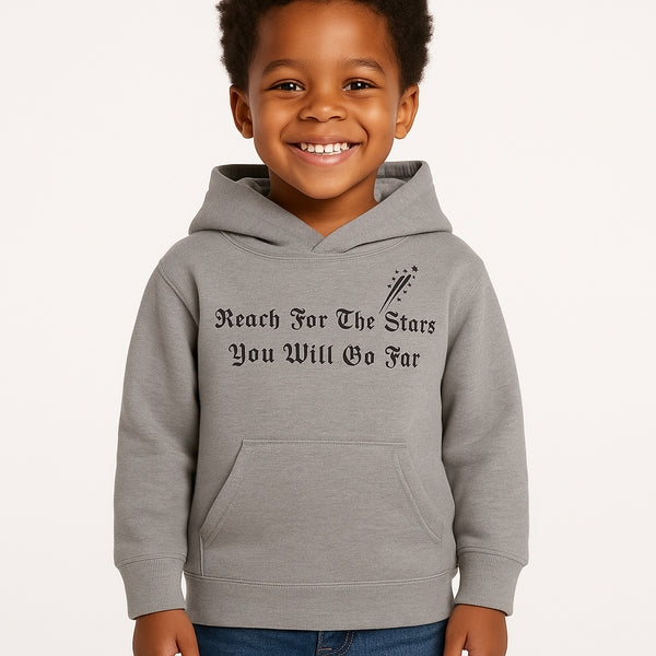 KIDS HOODIE - STARS - GREY