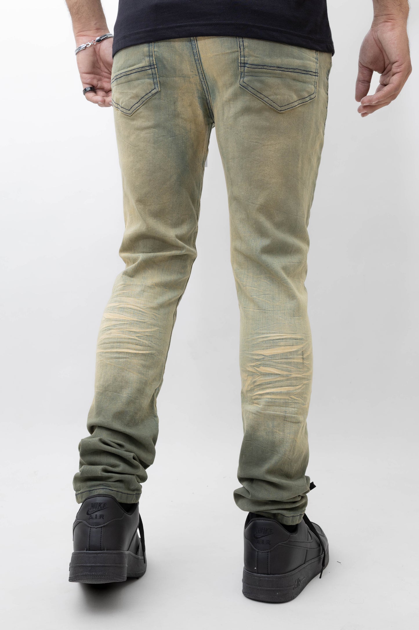 MENS CLASSIC ULTRA STRETCH DENIM - BROWN DIRT-471