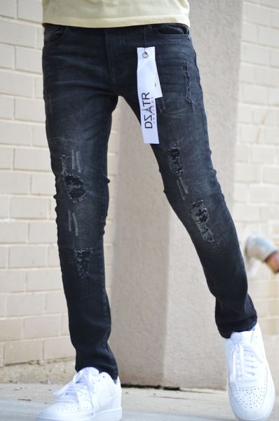 KIDS ULTRA STRETCH DENIM - BLACK BUBBLE (DZTR-K-008)