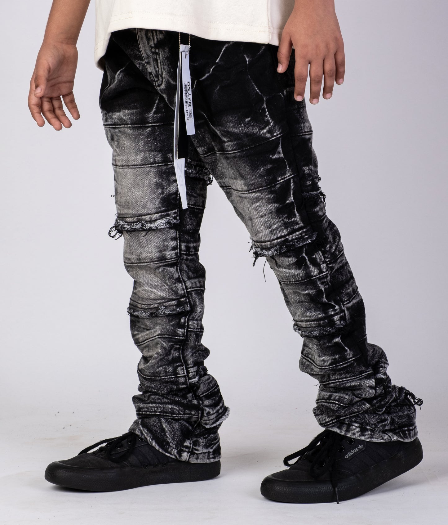 KIDS DENIM WASHED BLACK DZTR_K051