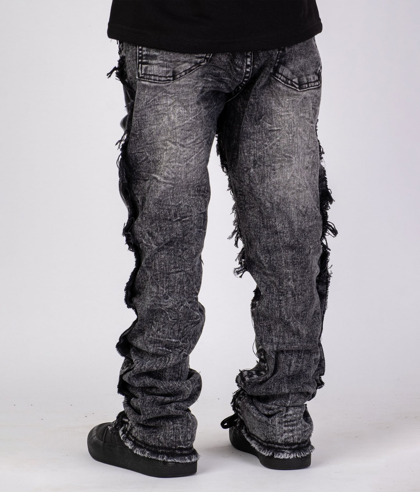 KIDS DENIM WASHED BLACK DZTR_K052