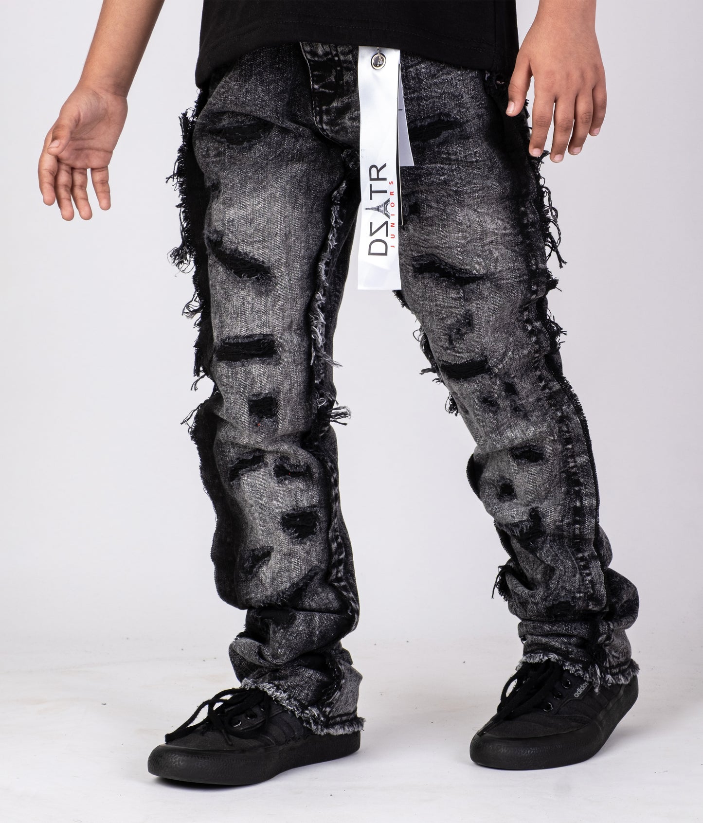 KIDS DENIM WASHED BLACK DZTR_K052