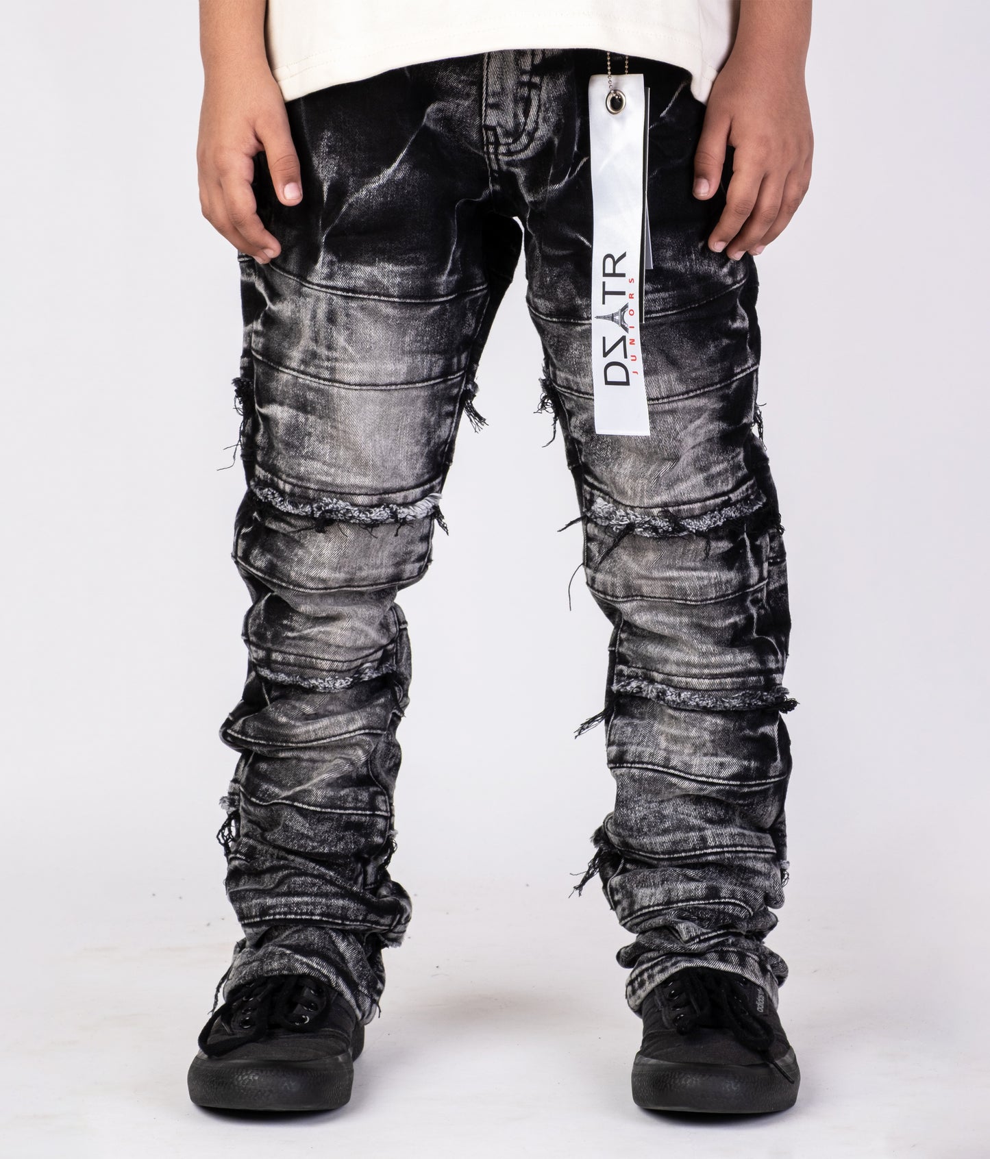 KIDS DENIM WASHED BLACK DZTR_K051