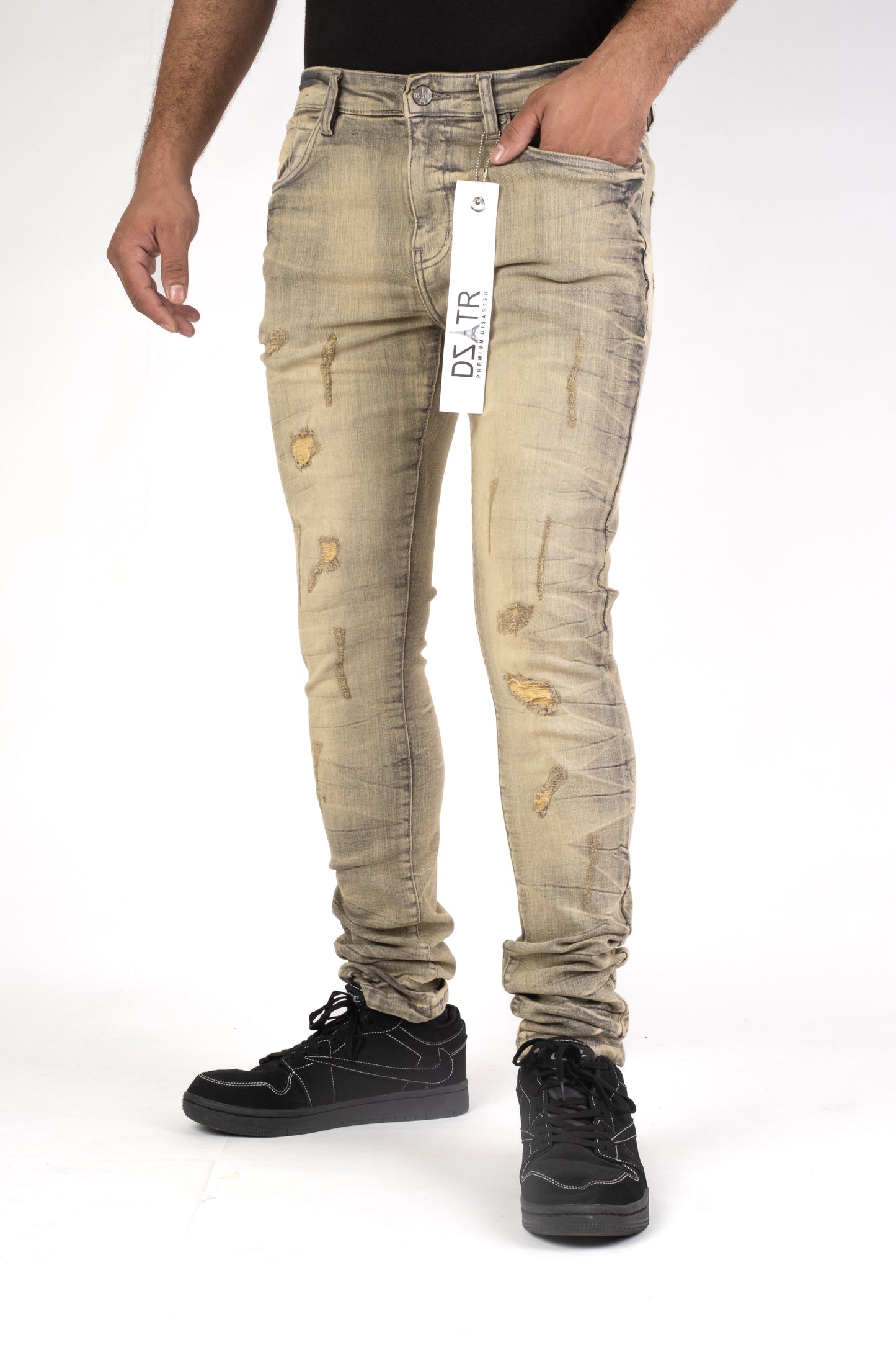 MENS CLASSIC ULTRA STRETCH DENIM - DIESEL GREY DZTR-436