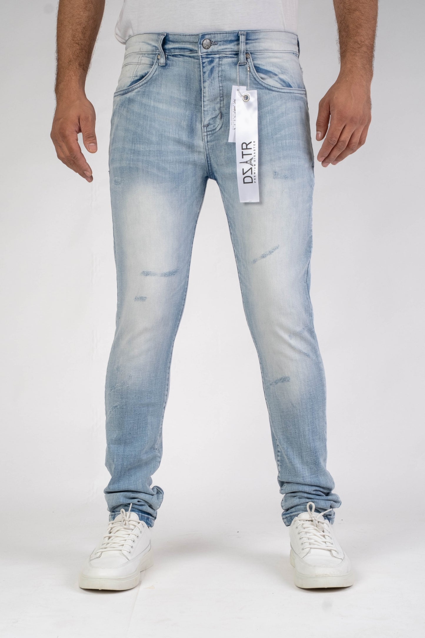 MENS CLASSIC ULTRA STRETCH DENIM - ABSTRACT BLUE DZTR-446