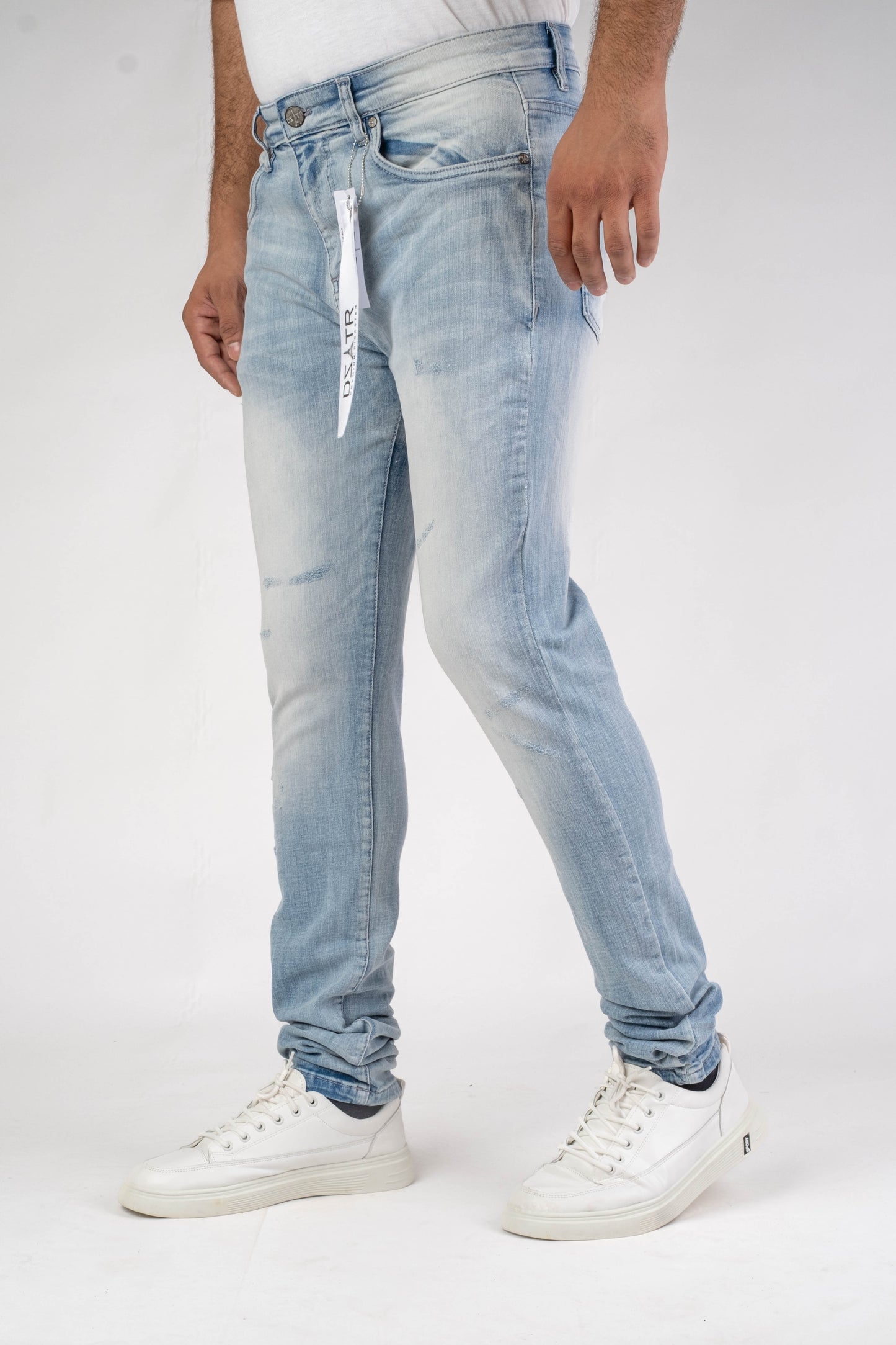 MENS CLASSIC ULTRA STRETCH DENIM - ABSTRACT BLUE DZTR-446