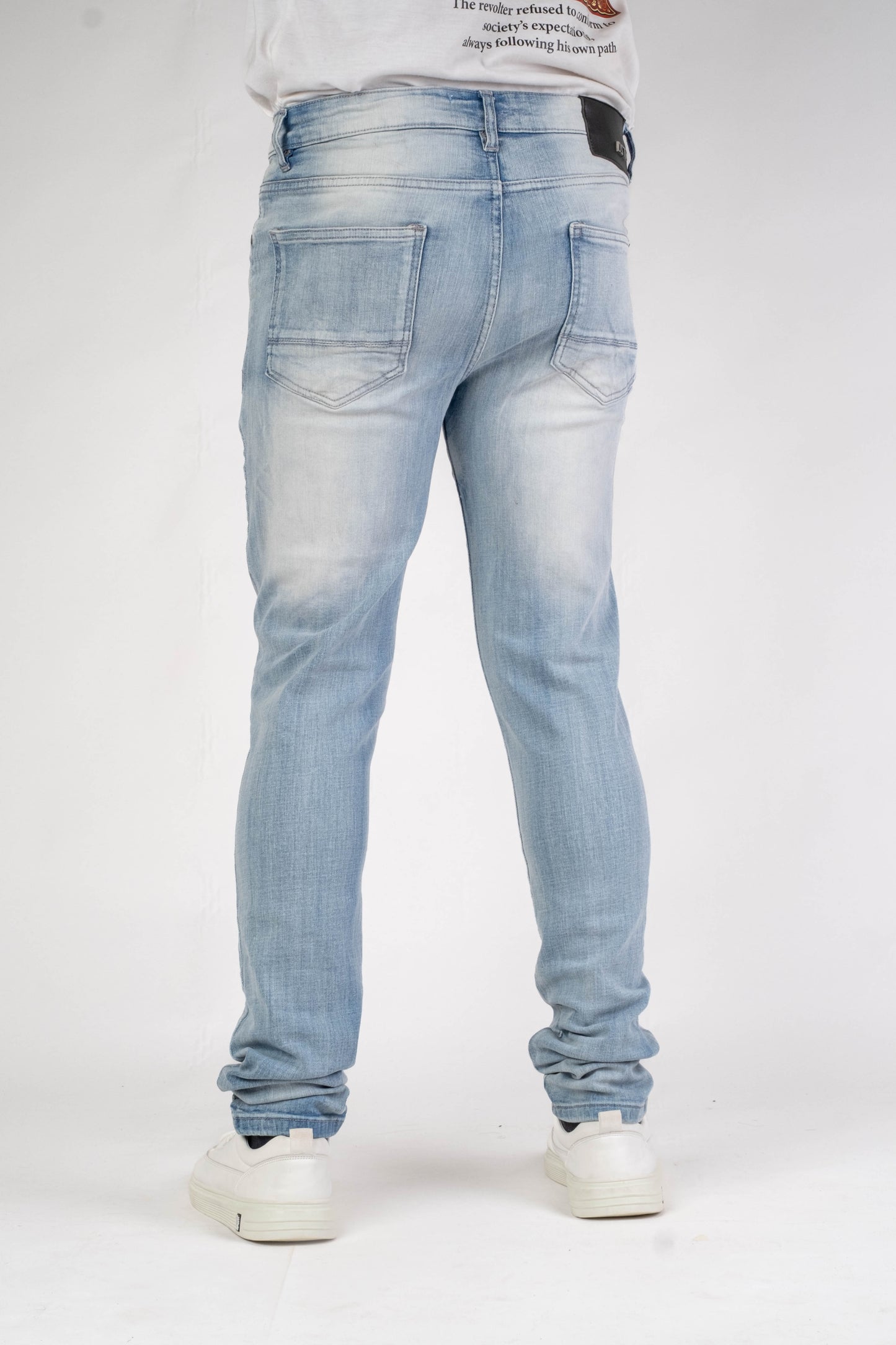MENS CLASSIC ULTRA STRETCH DENIM - ABSTRACT BLUE DZTR-446