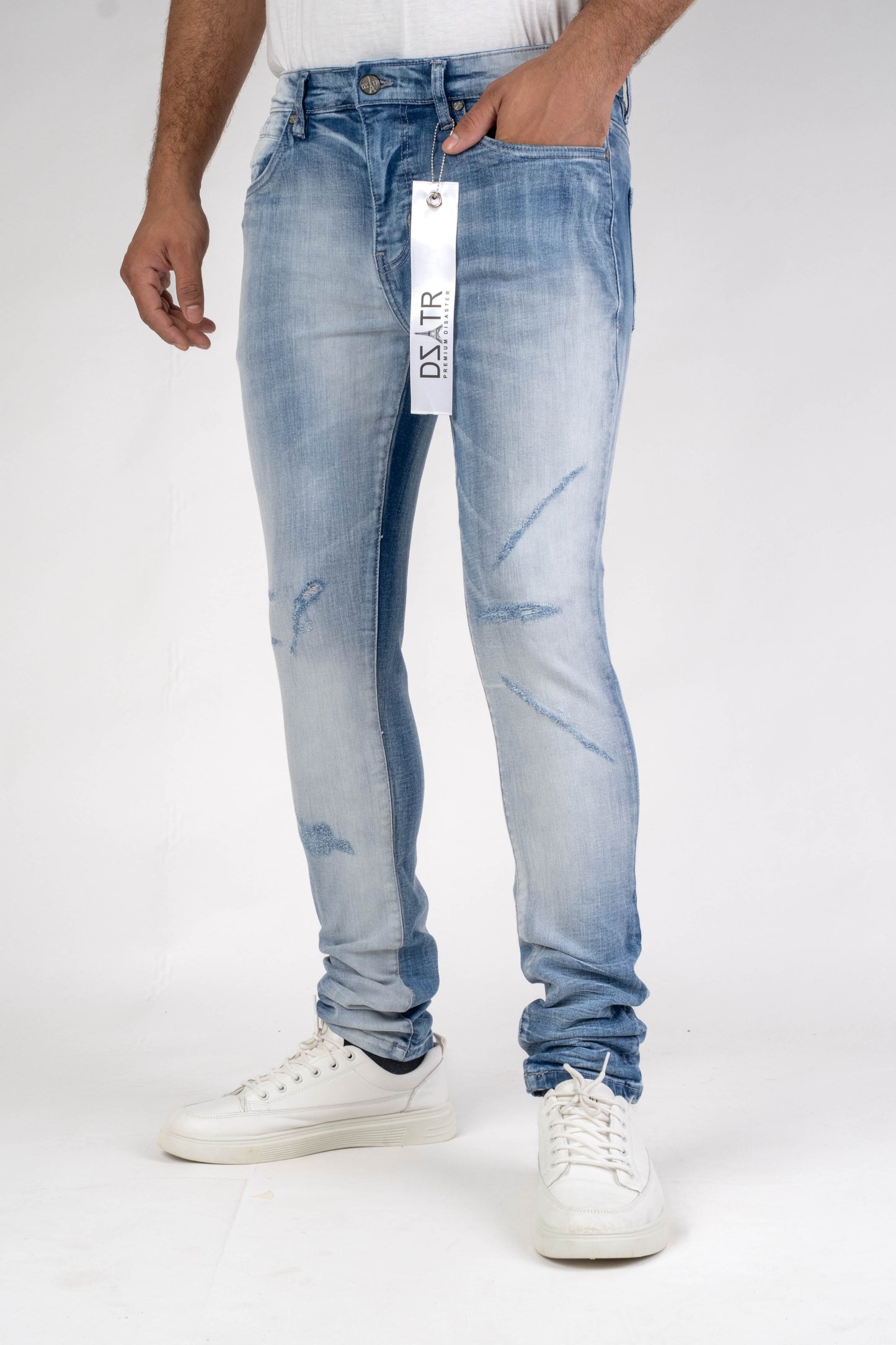MENS CLASSIC ULTRA STRETCH DENIM - BLUE DZTR-448
