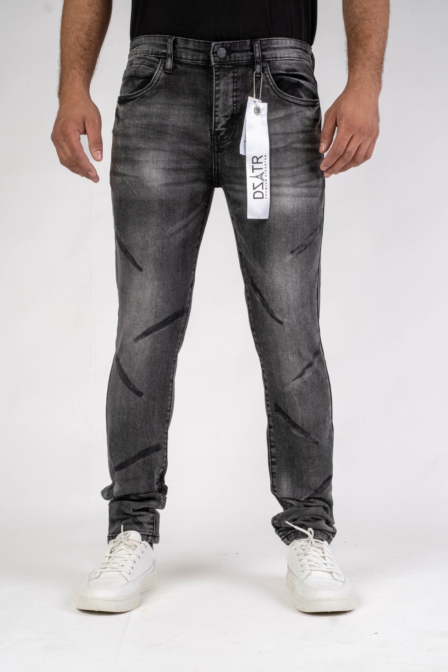 MENS CLASSIC ULTRA STRETCH DENIM - BLACK DZTR-453