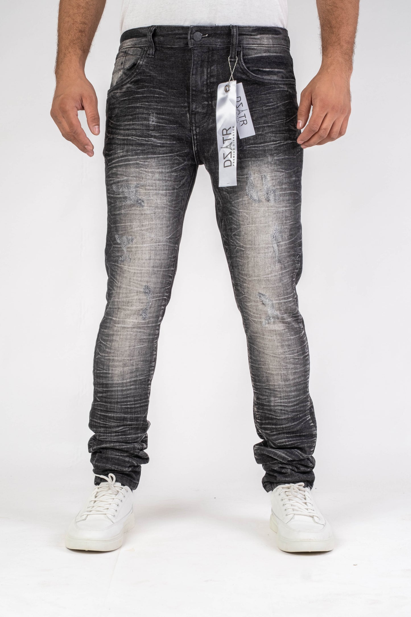 MENS CLASSIC ULTRA STRETCH DENIM - BLACK DZTR-459