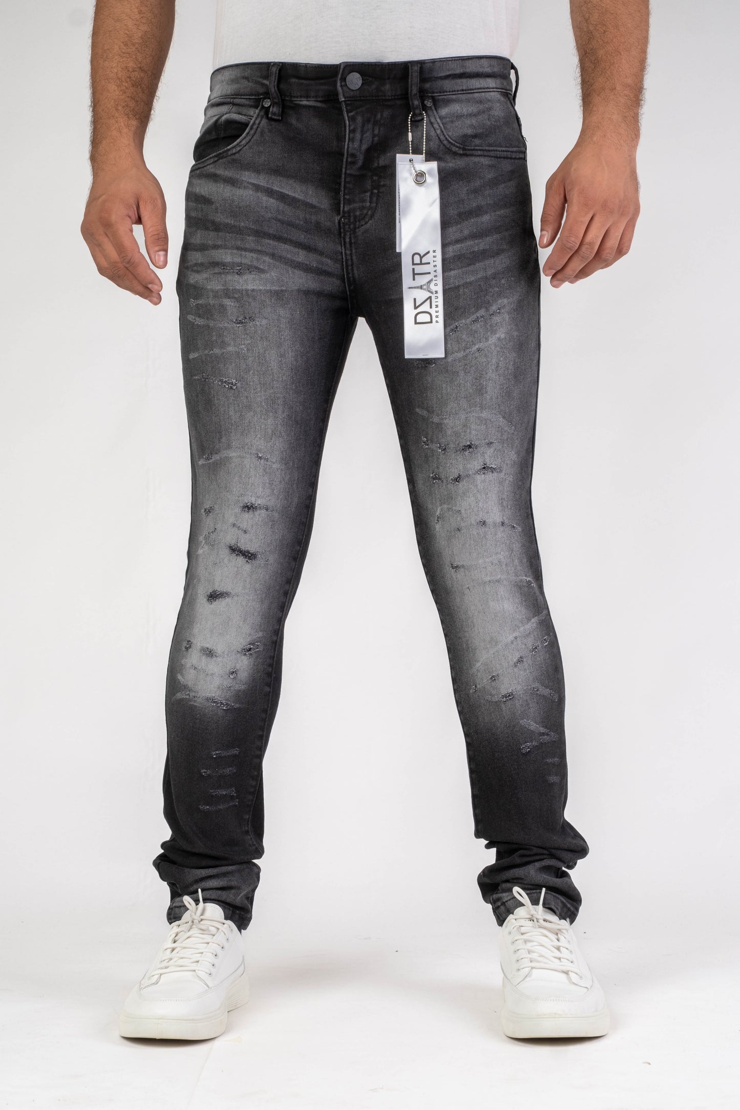 MENS CLASSIC ULTRA STRETCH DENIM - BLACK DZTR-465