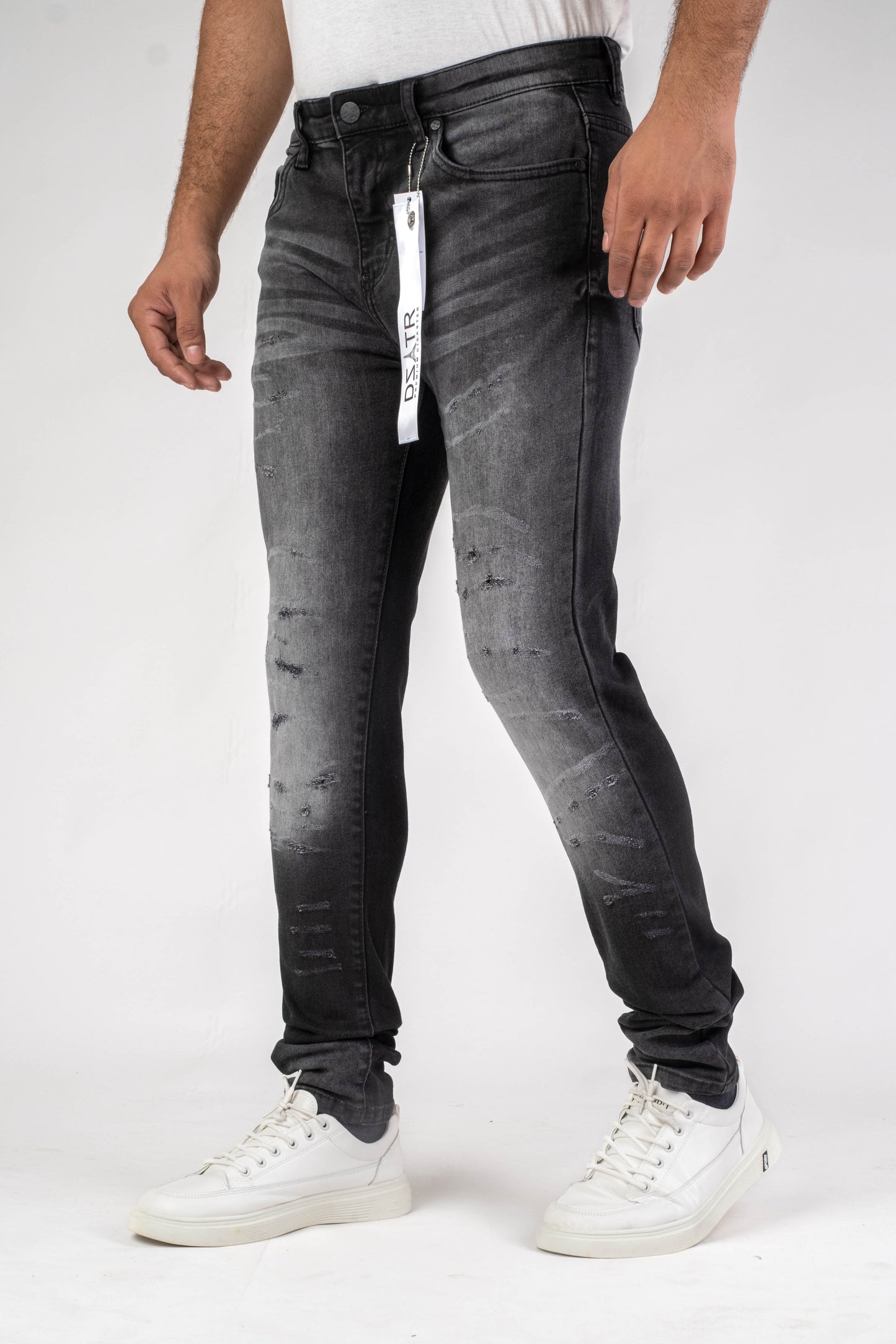 MENS CLASSIC ULTRA STRETCH DENIM - BLACK DZTR-465