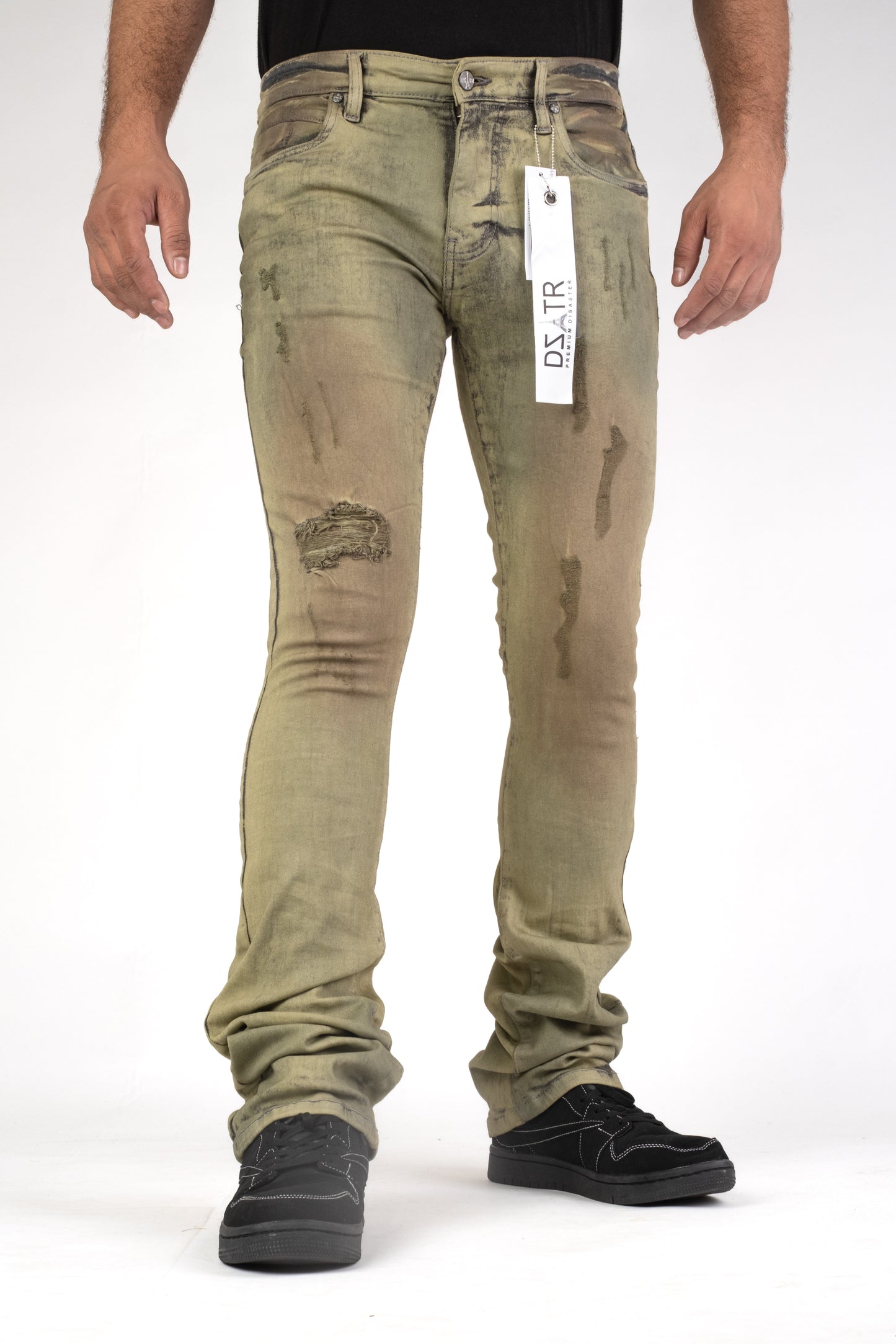 MENS CLASSIC ULTRA STRETCH DENIM - VINTAGE STACKED DZTR-468