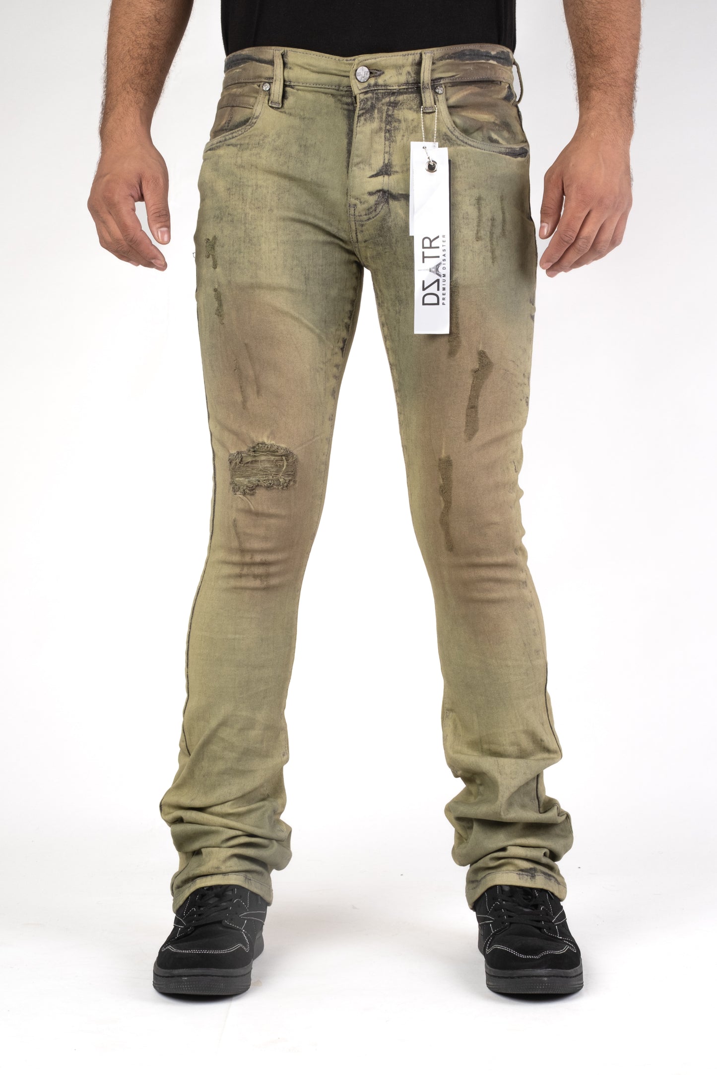 MENS CLASSIC ULTRA STRETCH DENIM - VINTAGE STACKED DZTR-468