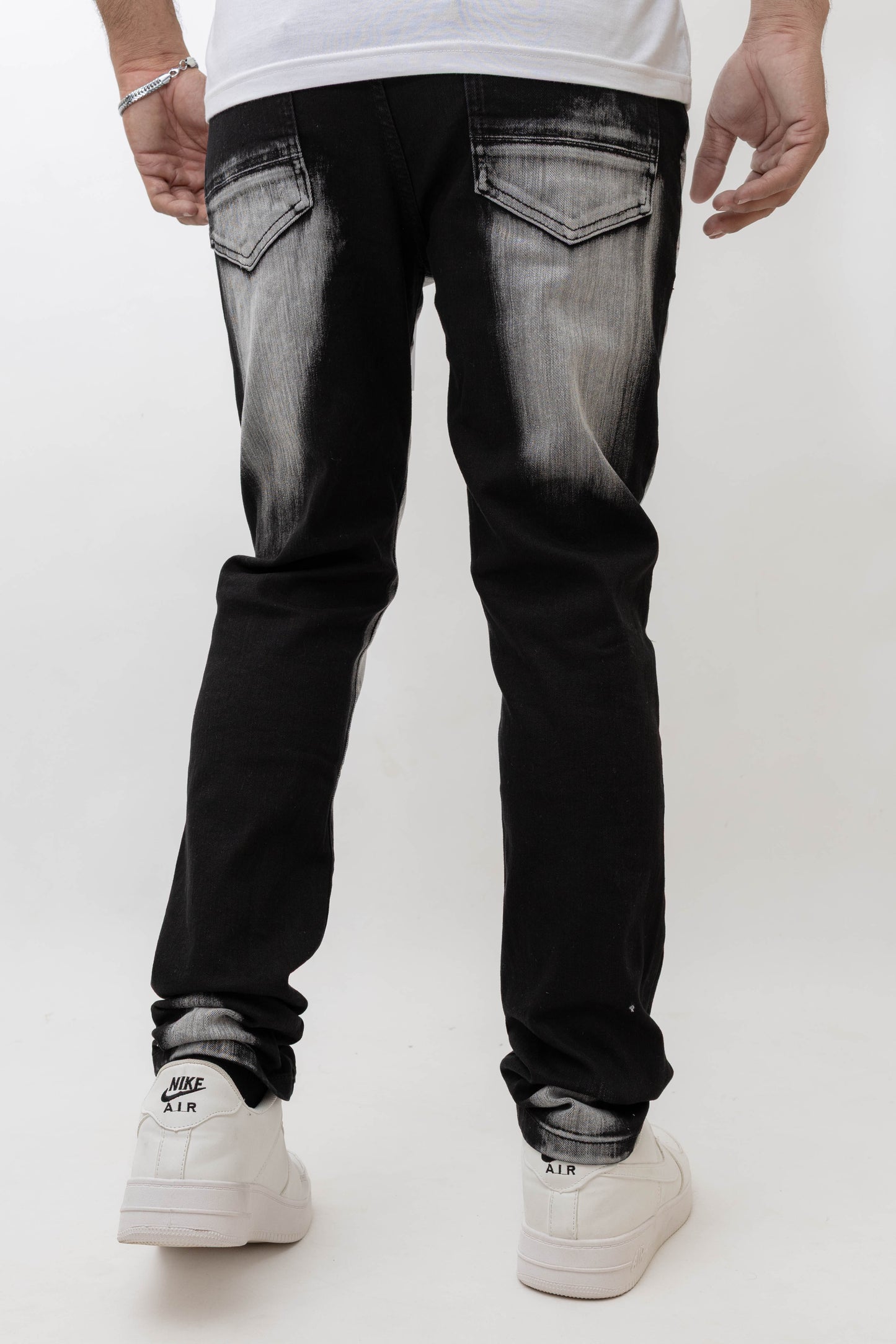 MENS CLASSIC ULTRA STRETCH DENIM -BLACK DZTR -454