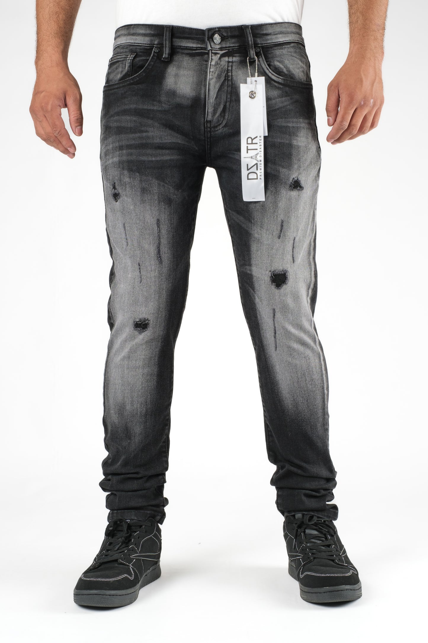 MENS CLASSIC ULTRA STRETCH DENIM - BLACK DZTR-411