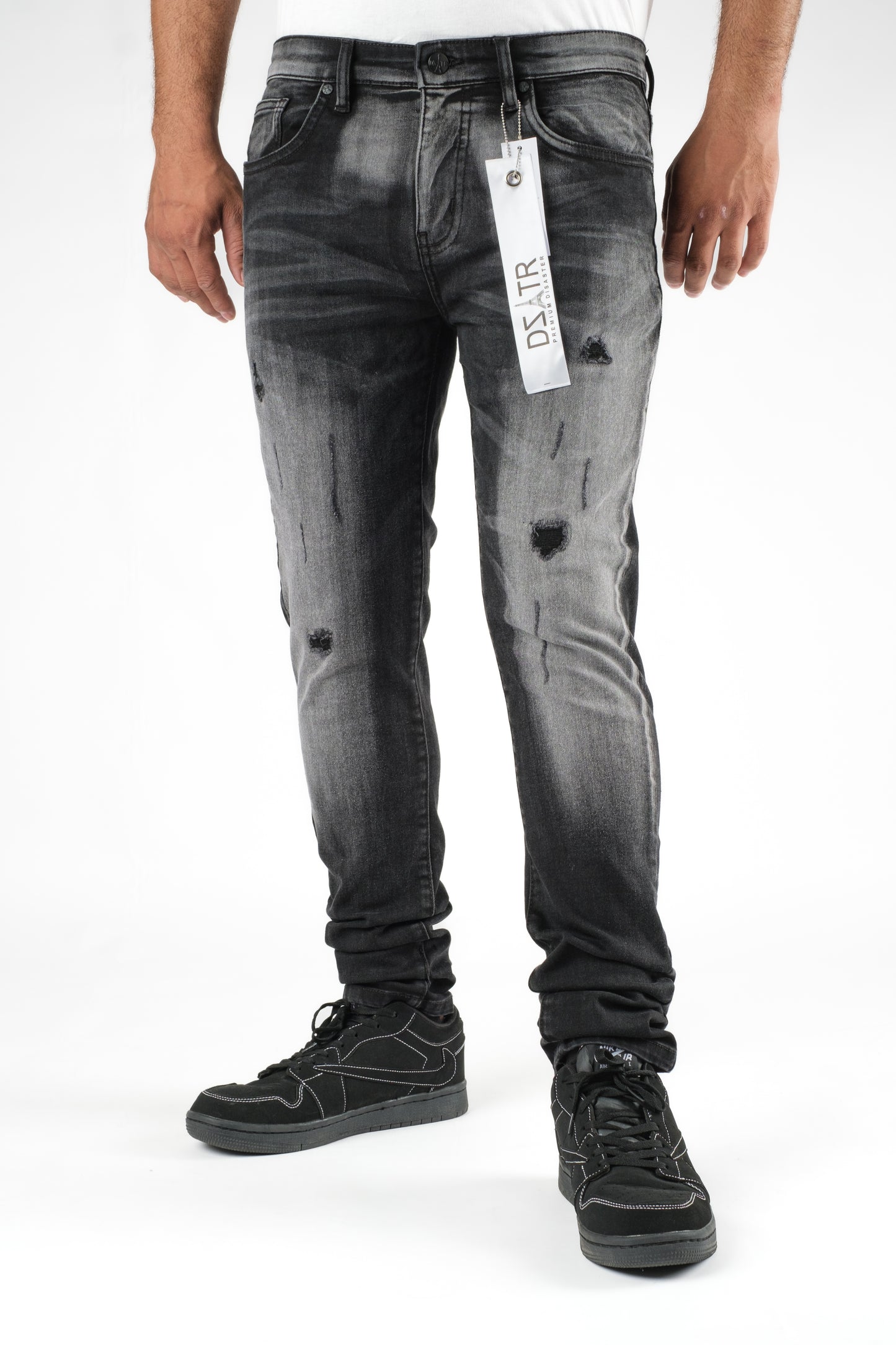 MENS CLASSIC ULTRA STRETCH DENIM - BLACK DZTR-411