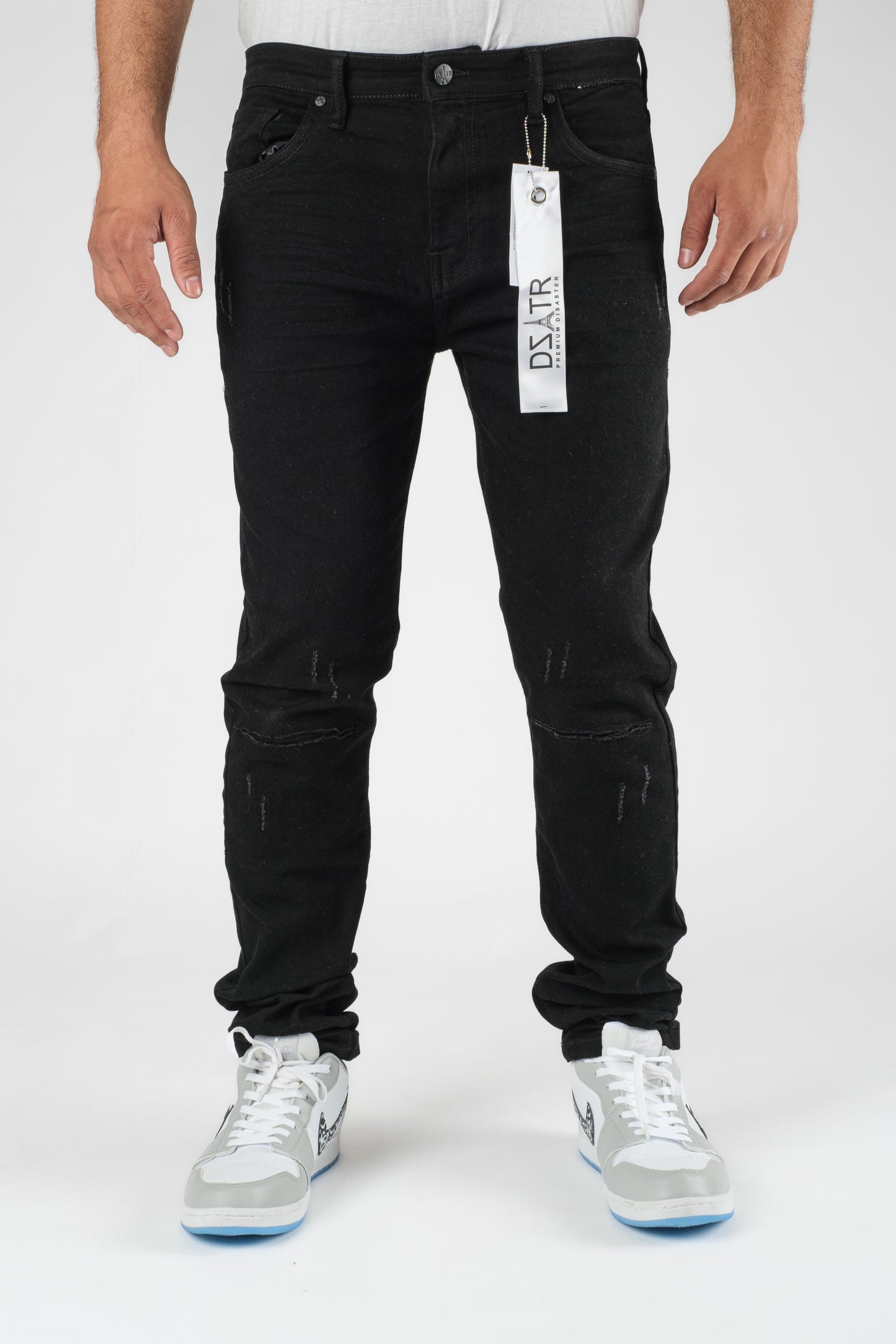 MENS CLASSIC ULTRA STRETCH DENIM - JET BLACK DZTR-350