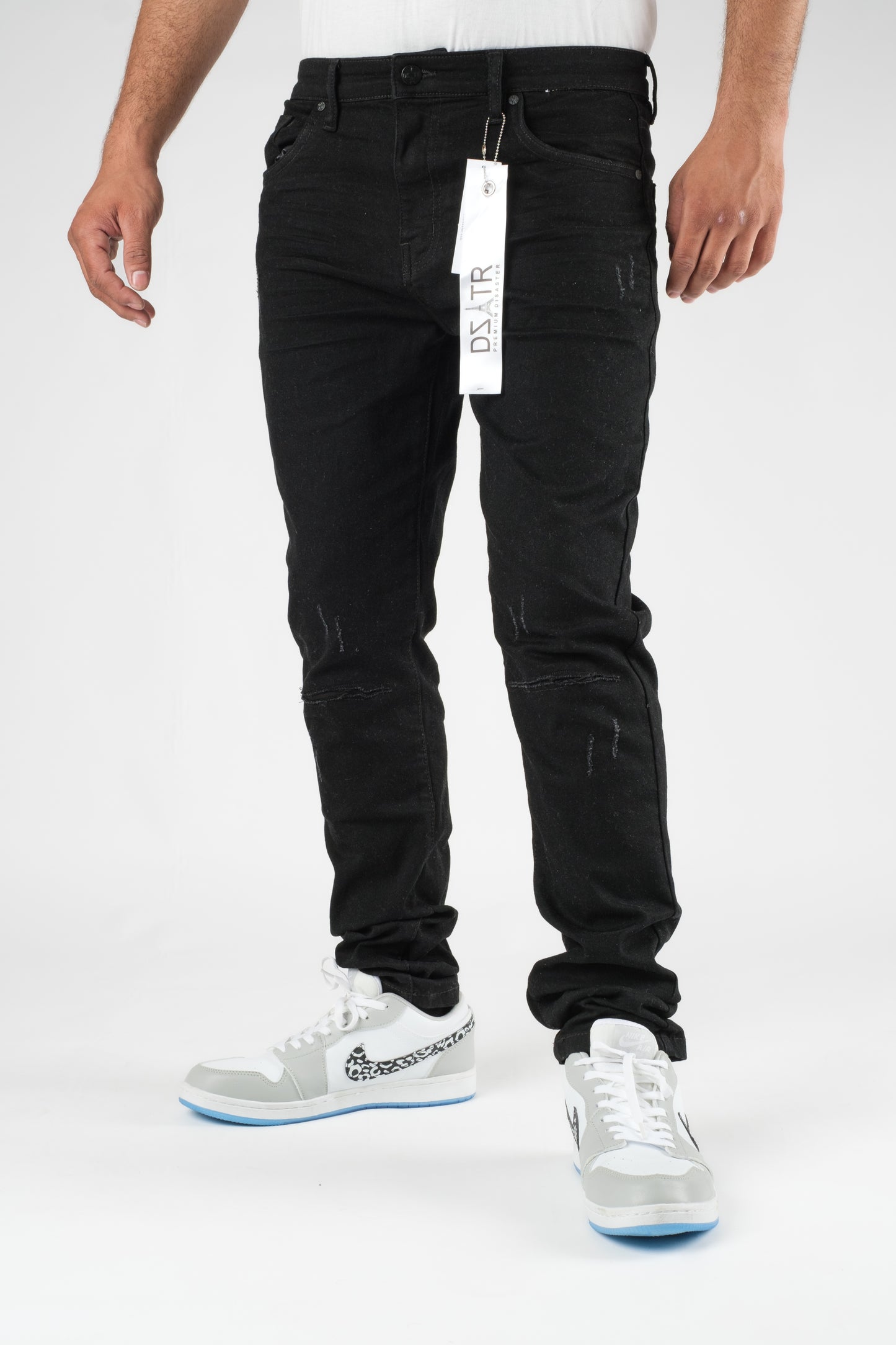 MENS CLASSIC ULTRA STRETCH DENIM - JET BLACK DZTR-350
