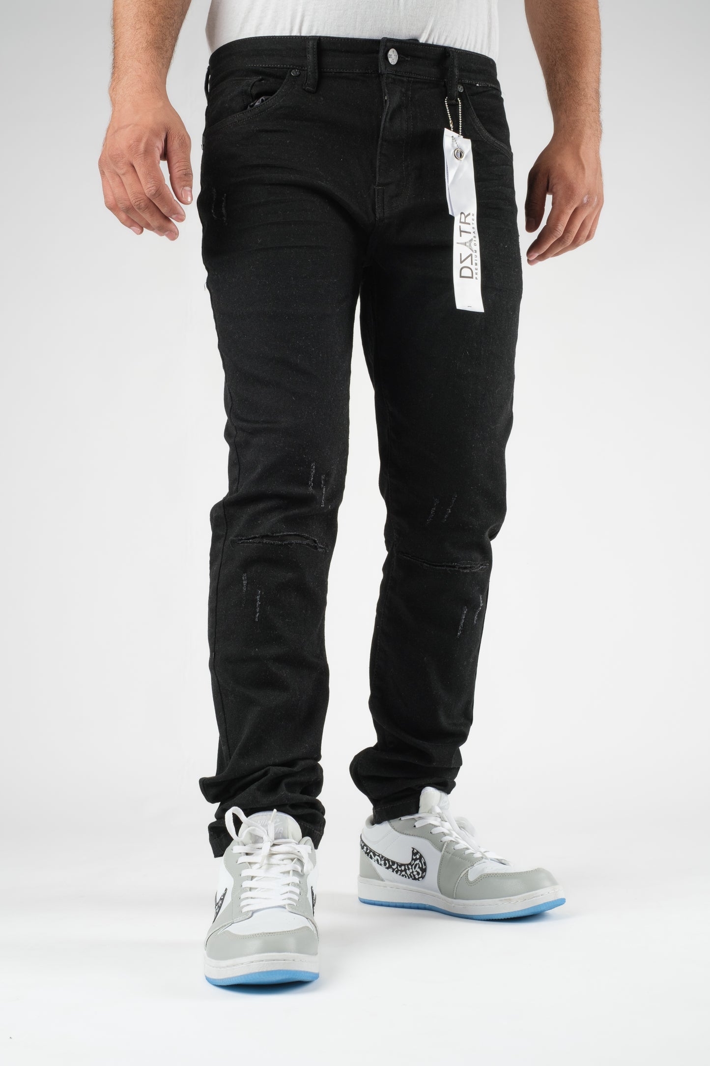 MENS CLASSIC ULTRA STRETCH DENIM - JET BLACK DZTR-350