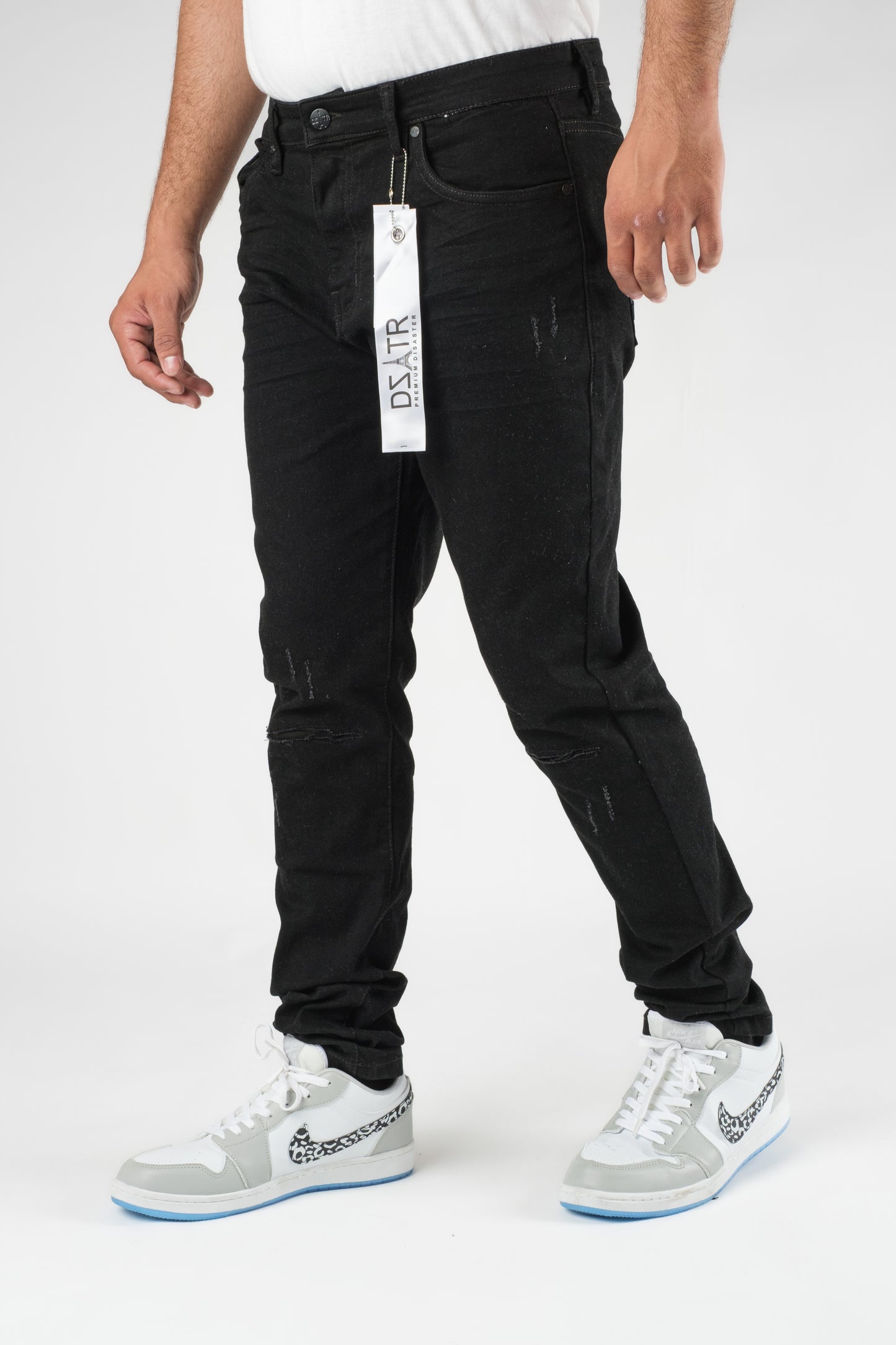 MENS CLASSIC ULTRA STRETCH DENIM - JET BLACK DZTR-350