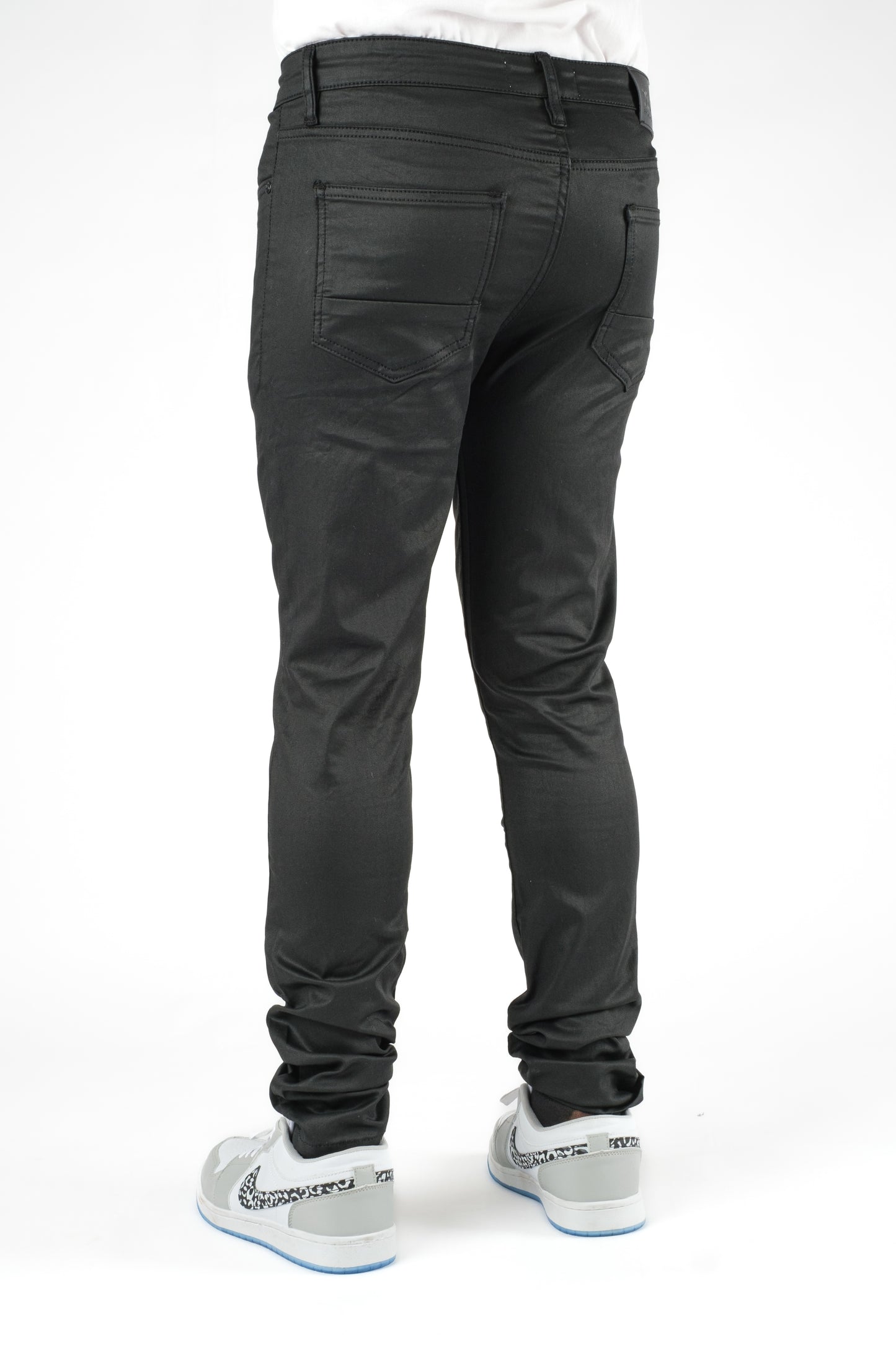 WAX BLACK STRETCH PANTS DZTR-233