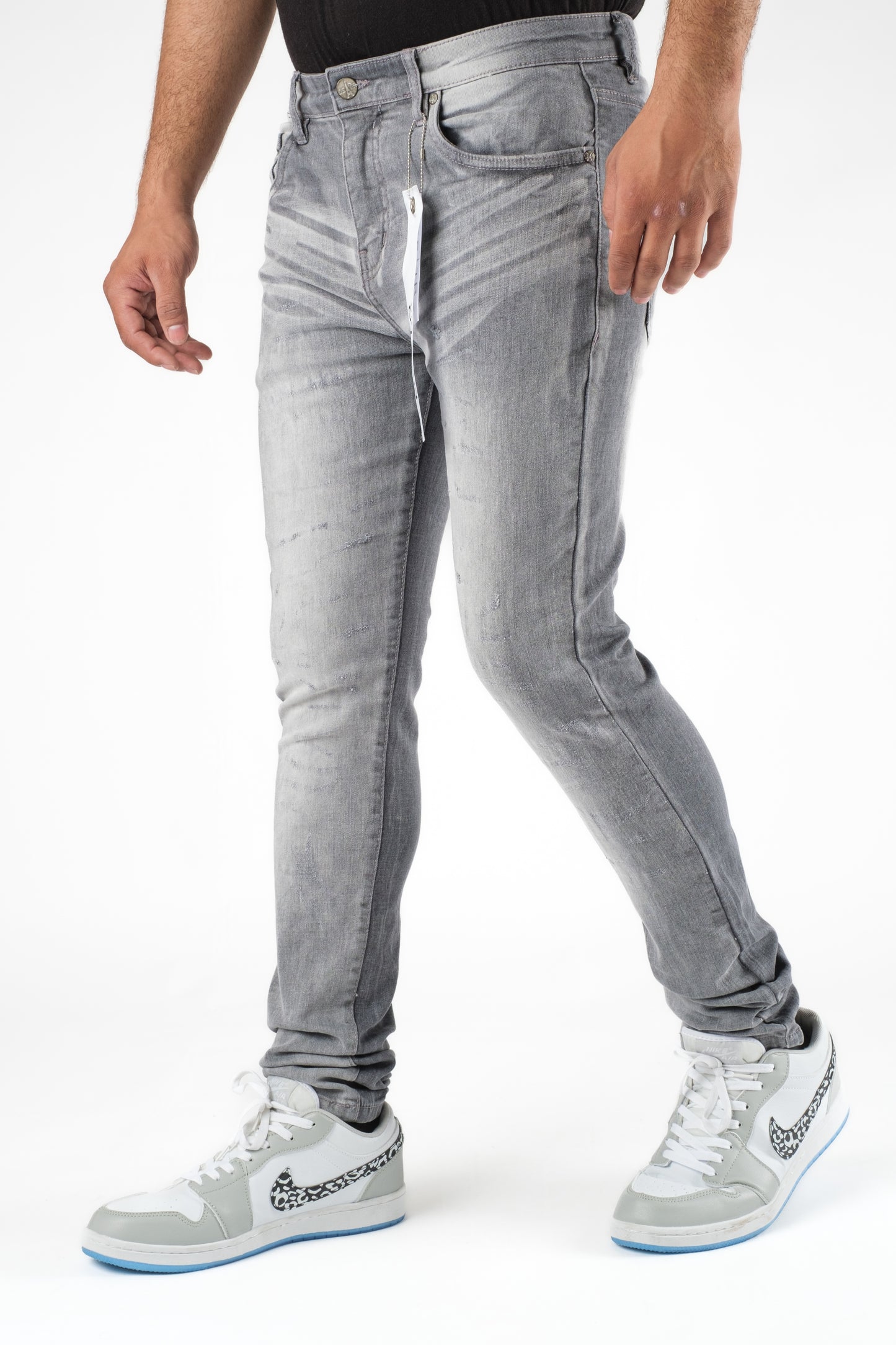 MENS CLASSIC ULTRA STRETCH DENIM - GREY DZTR-427