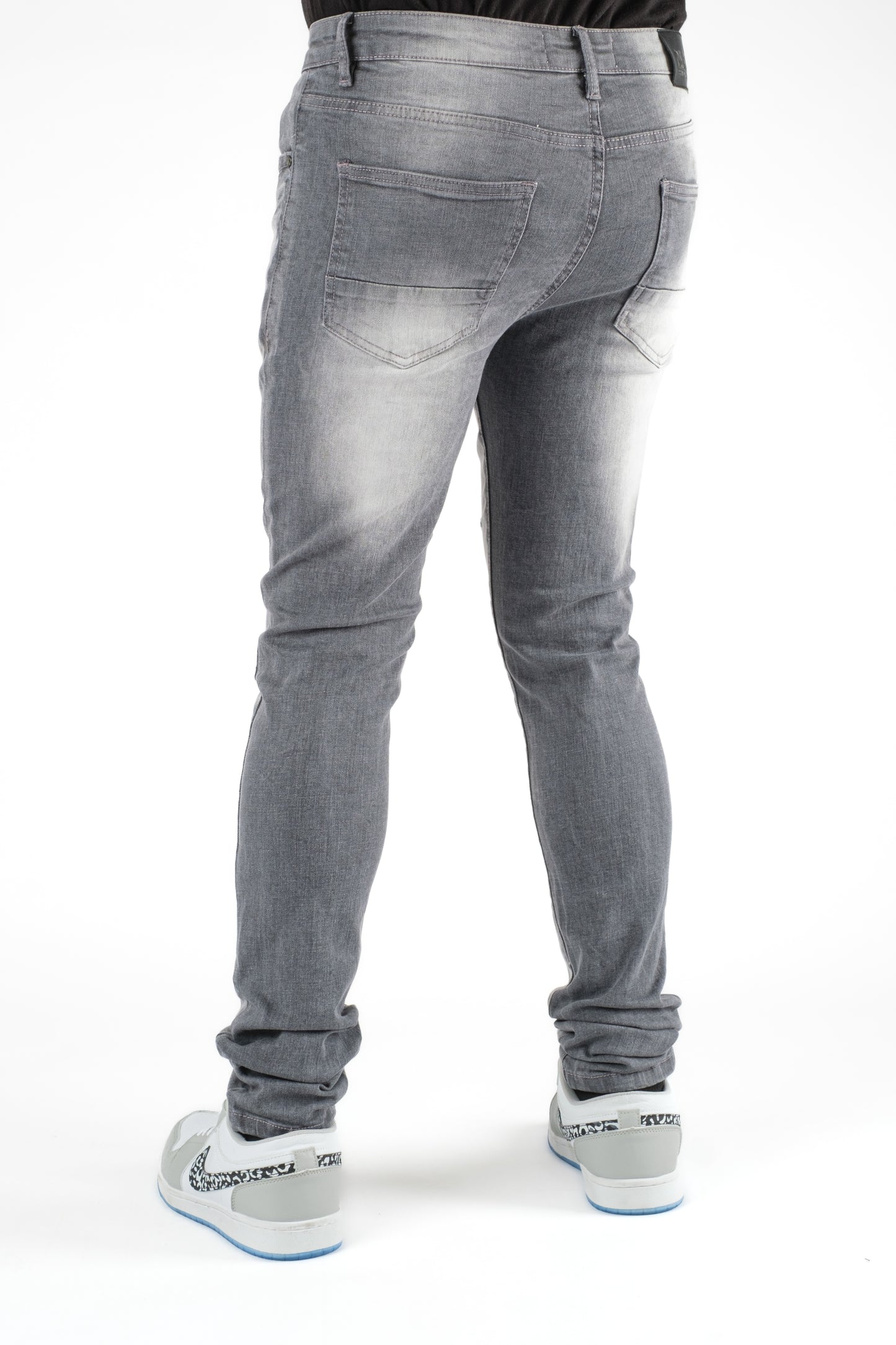 MENS CLASSIC ULTRA STRETCH DENIM - GREY DZTR-427