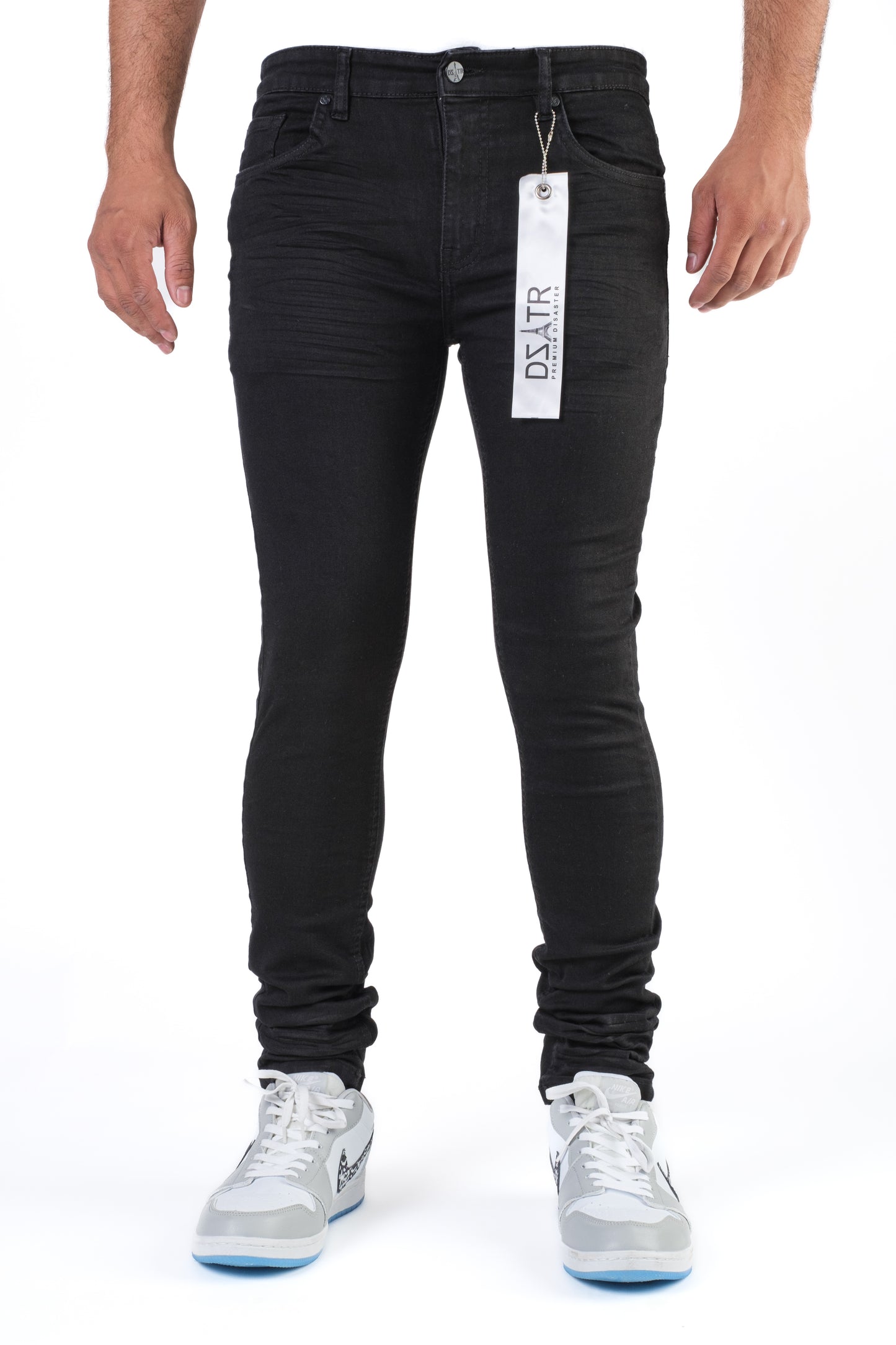 MENS CLASSIC ULTRA STRETCH DENIM - JET BLACK 3D (PD-T-003)