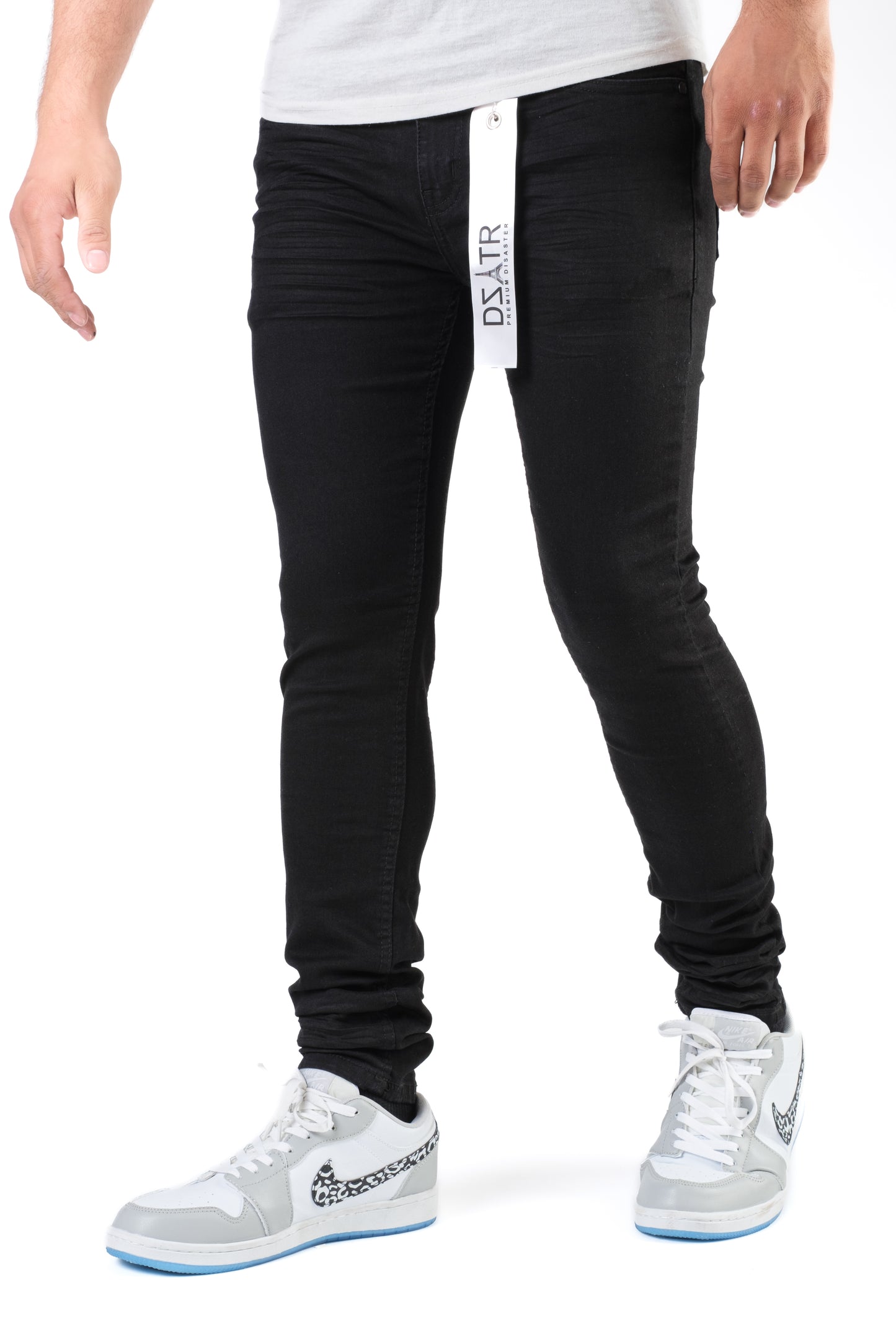MENS CLASSIC ULTRA STRETCH DENIM - JET BLACK 3D (PD-T-003)