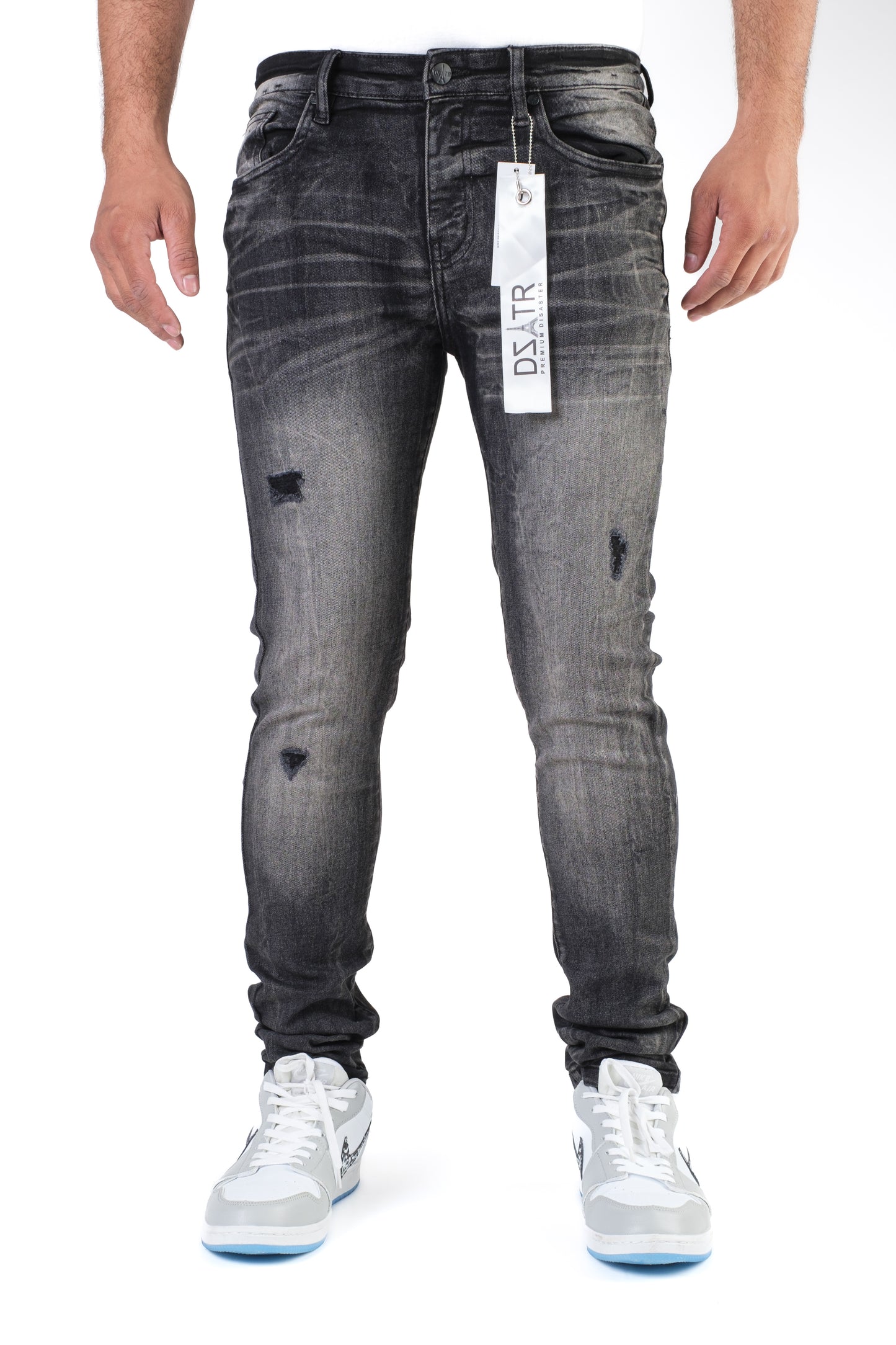 MENS CLASSIC ULTRA STRETCH DENIM - BLACK WASH DZTR-413