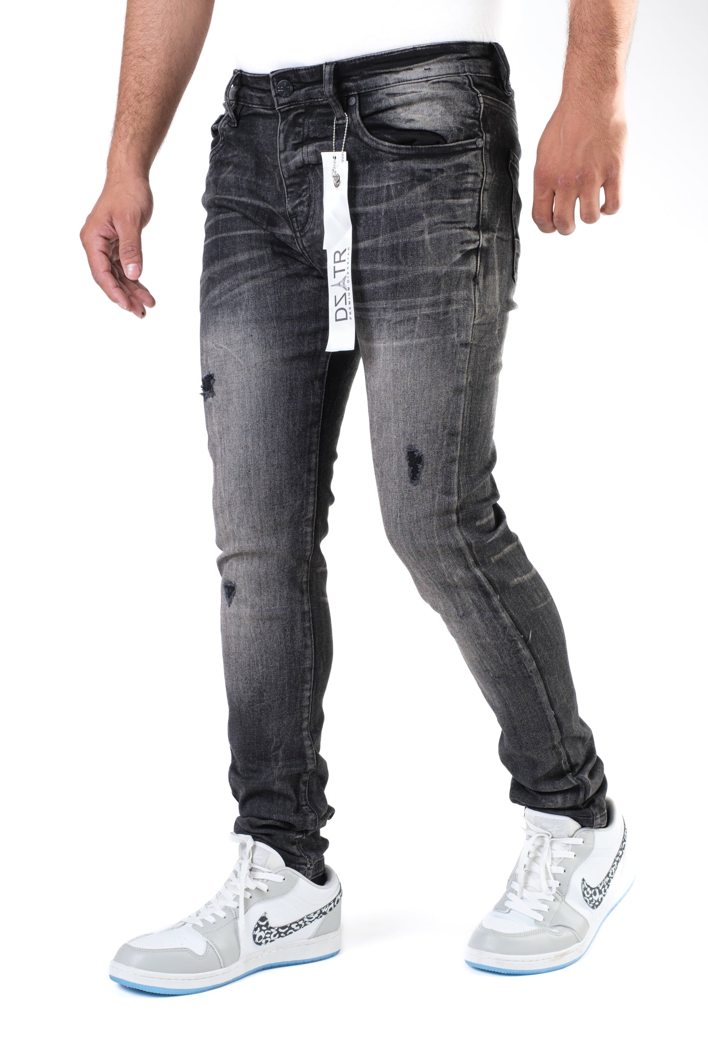 MENS CLASSIC ULTRA STRETCH DENIM - BLACK WASH DZTR-413