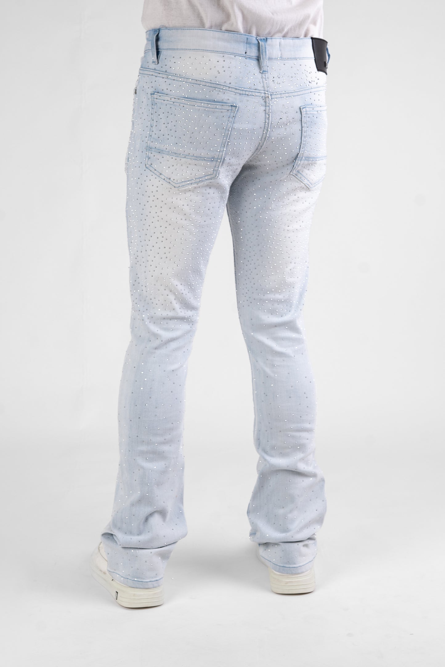 MENS CLASSIC ULTRA STRETCH DENIM - STACKED ICE STONE DZTR-492