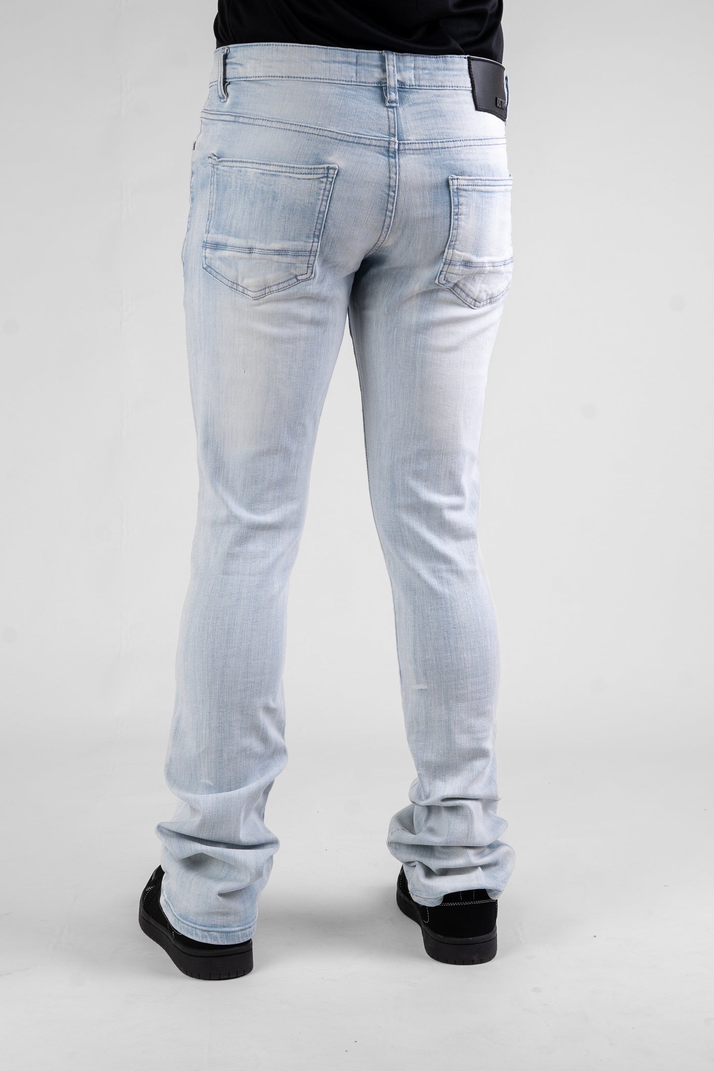 MENS CLASSIC ULTRA STRETCH DENIM -STACKED ICE DZTR-494