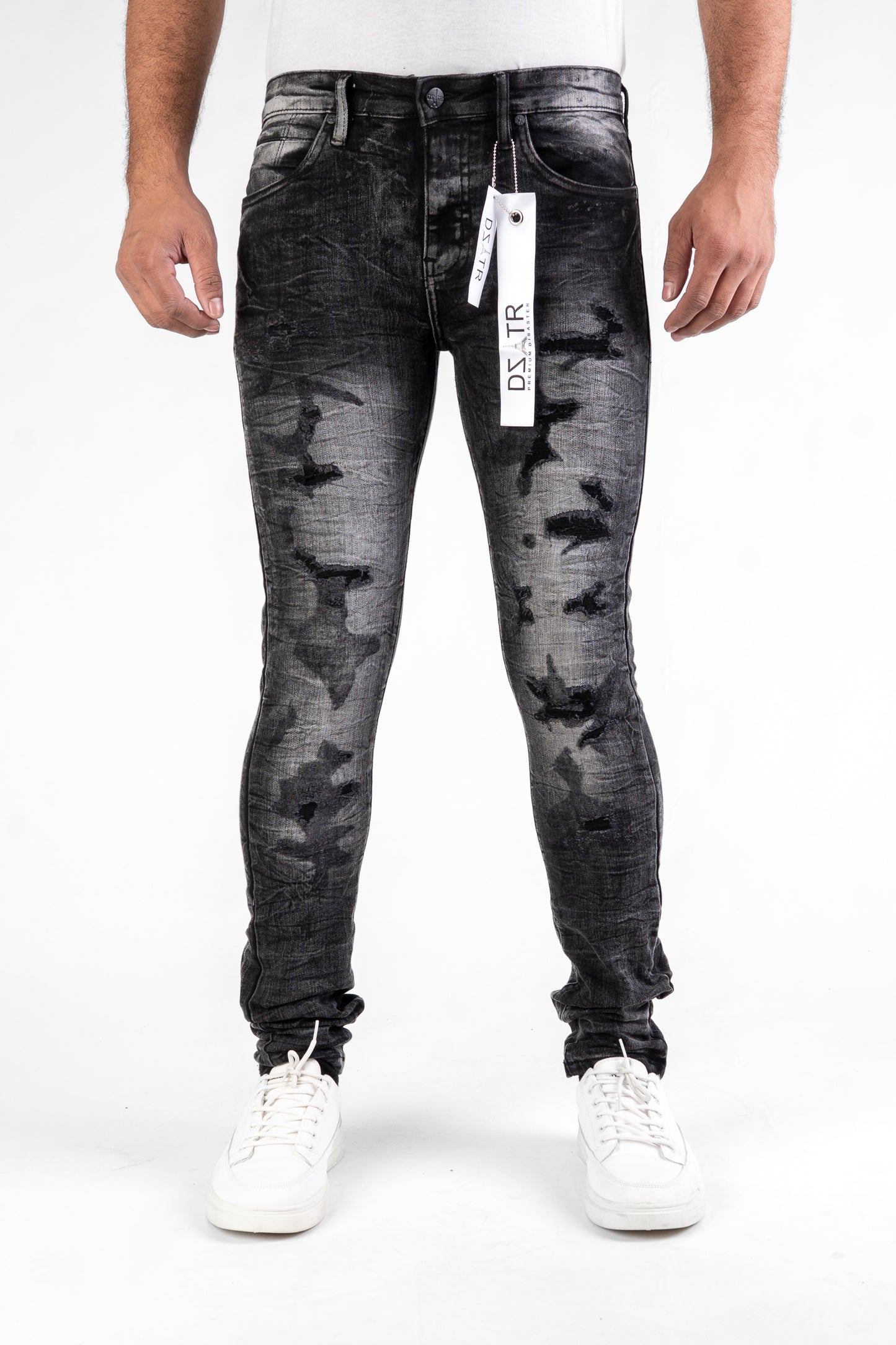 MENS CLASSIC ULTRA STRETCH DENIM - BLACK DZTR-462