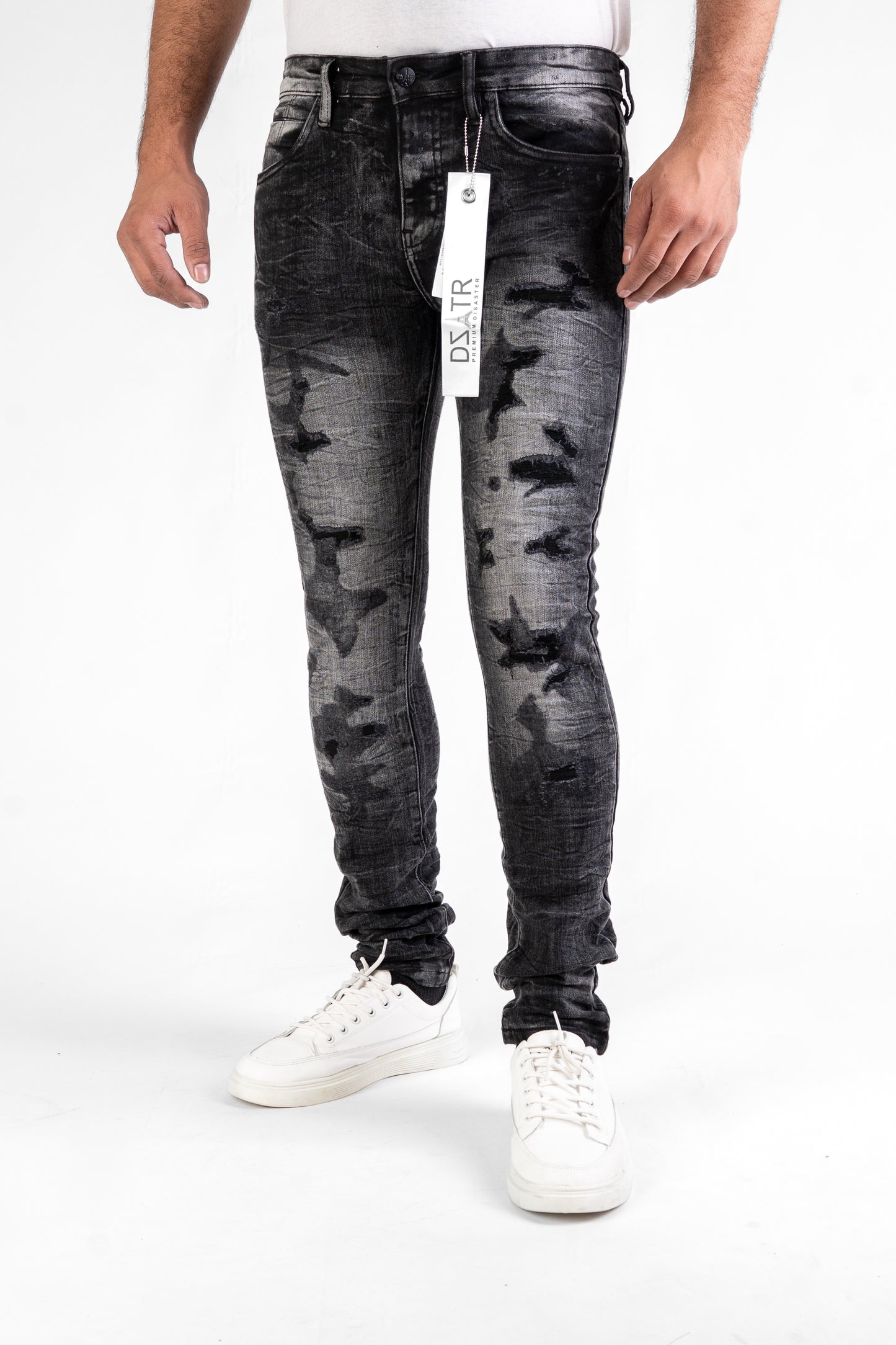 MENS CLASSIC ULTRA STRETCH DENIM - BLACK DZTR-462