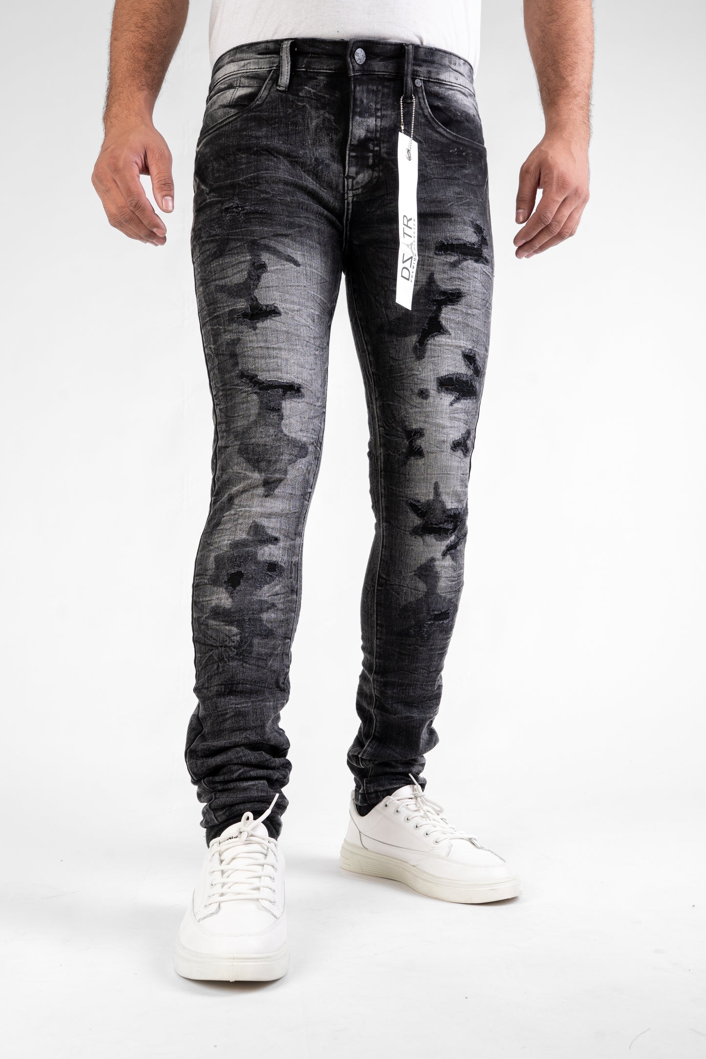 MENS CLASSIC ULTRA STRETCH DENIM - BLACK DZTR-462
