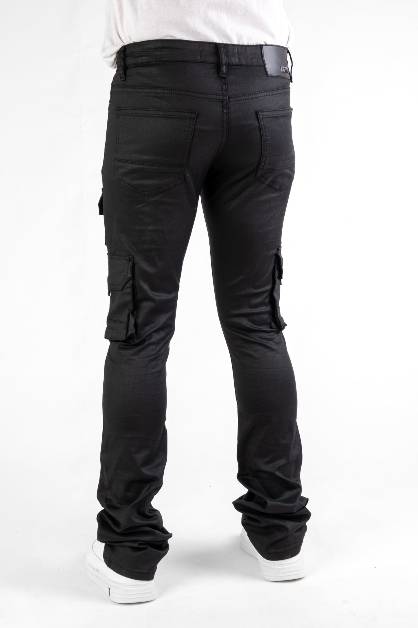 MENS CLASSIC ULTRA STRETCH DENIM - STACKED BLACK WAX DZTR-533