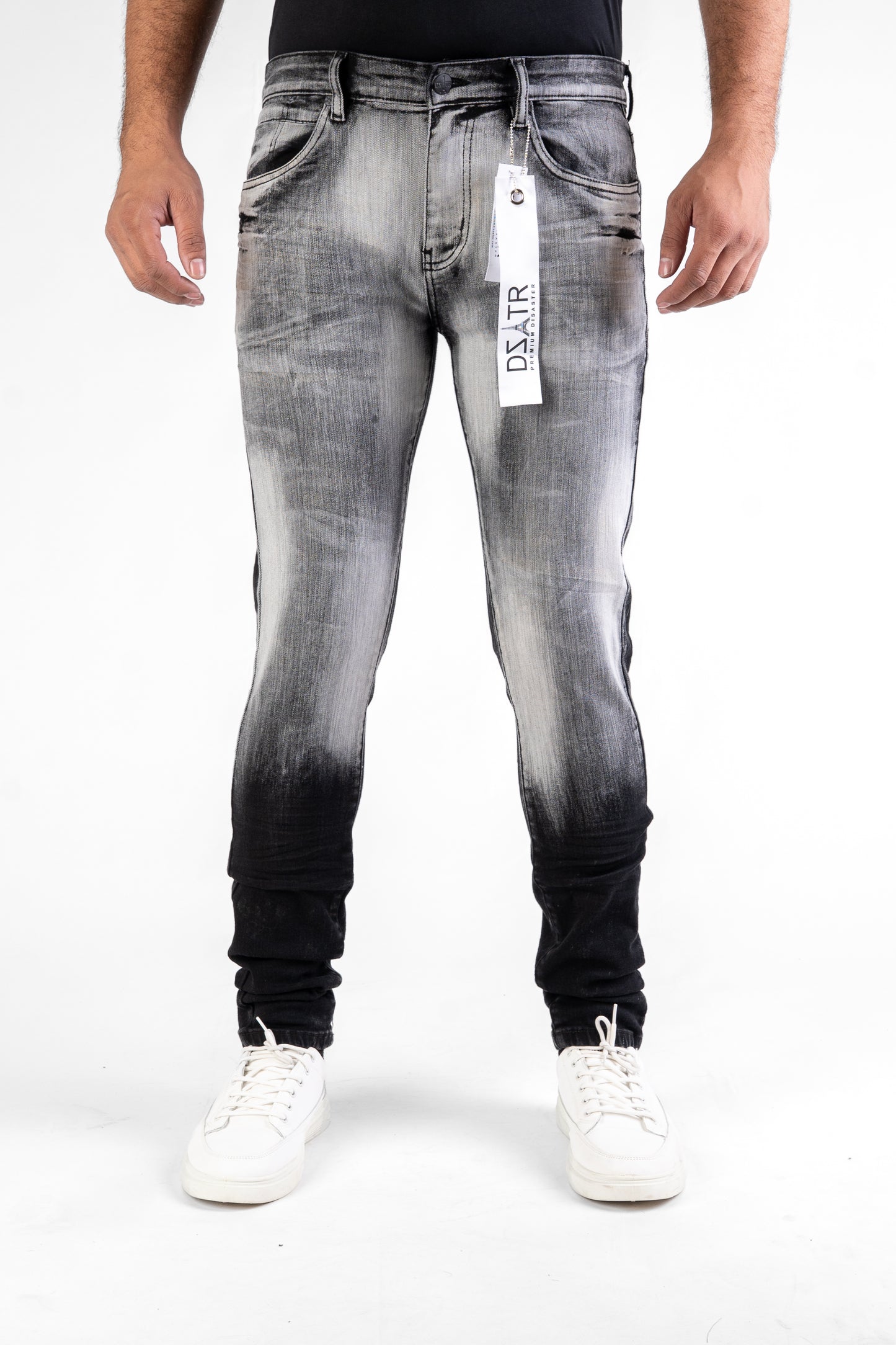 MENS CLASSIC ULTRA STRETCH DENIM -BLACK DZTR -454