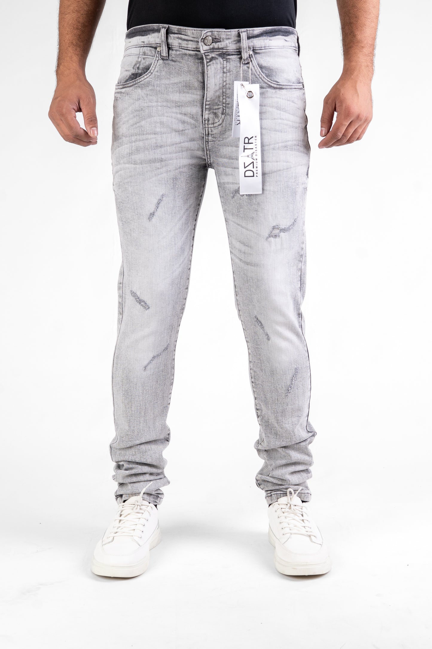 MENS CLASSIC ULTRA STRETCH DENIM -GREY DZTR -432