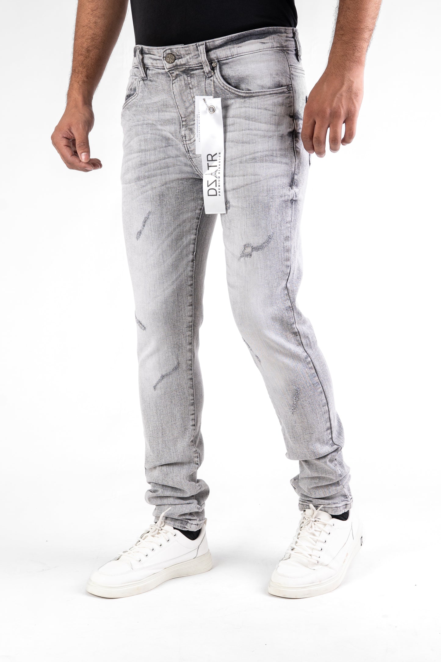 MENS CLASSIC ULTRA STRETCH DENIM -GREY DZTR -432
