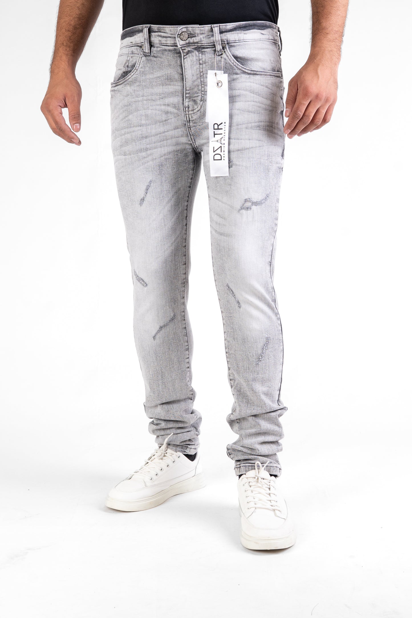 MENS CLASSIC ULTRA STRETCH DENIM -GREY DZTR -432