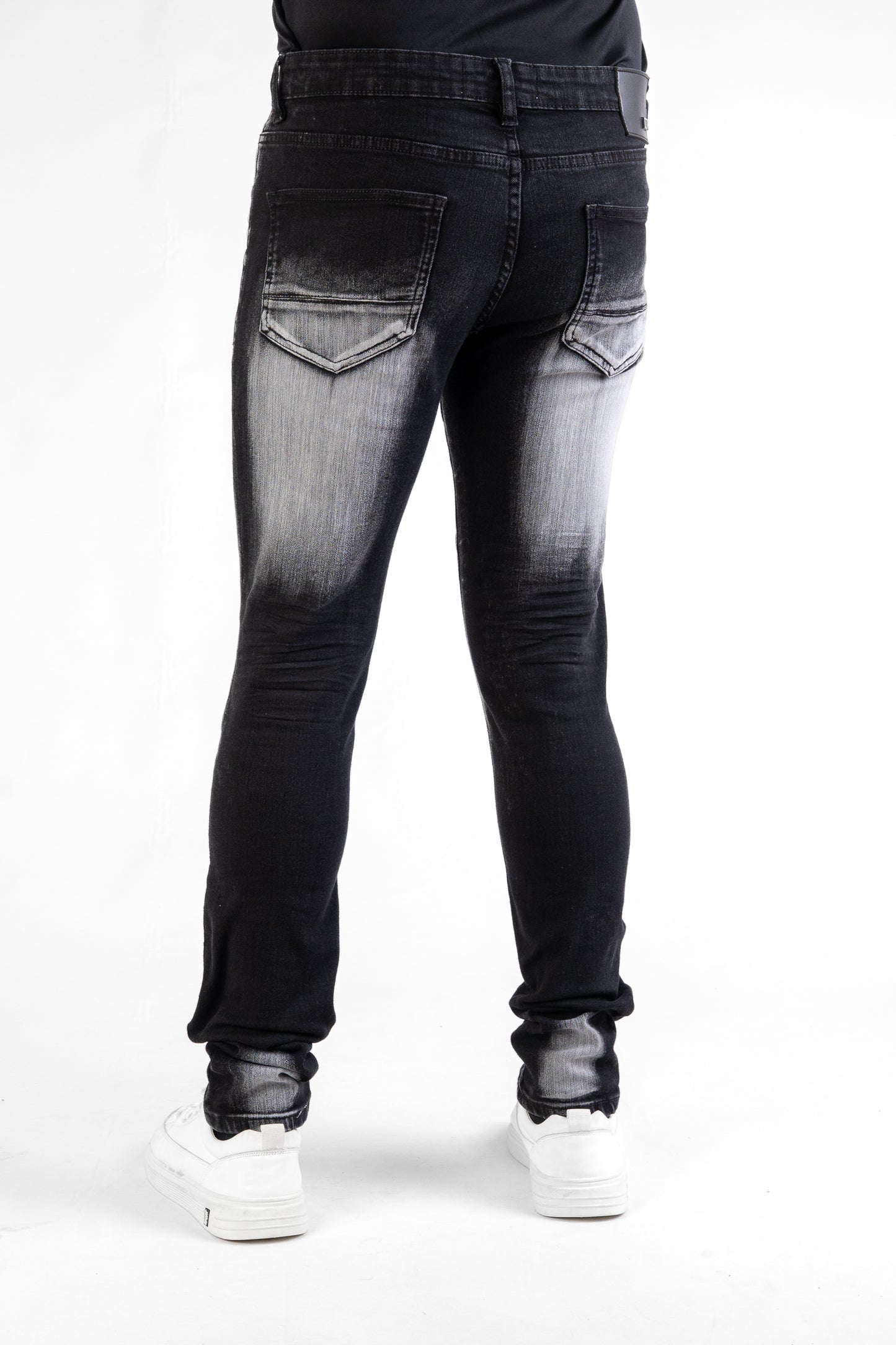 MENS CLASSIC ULTRA STRETCH DENIM -BLACK DZTR -454