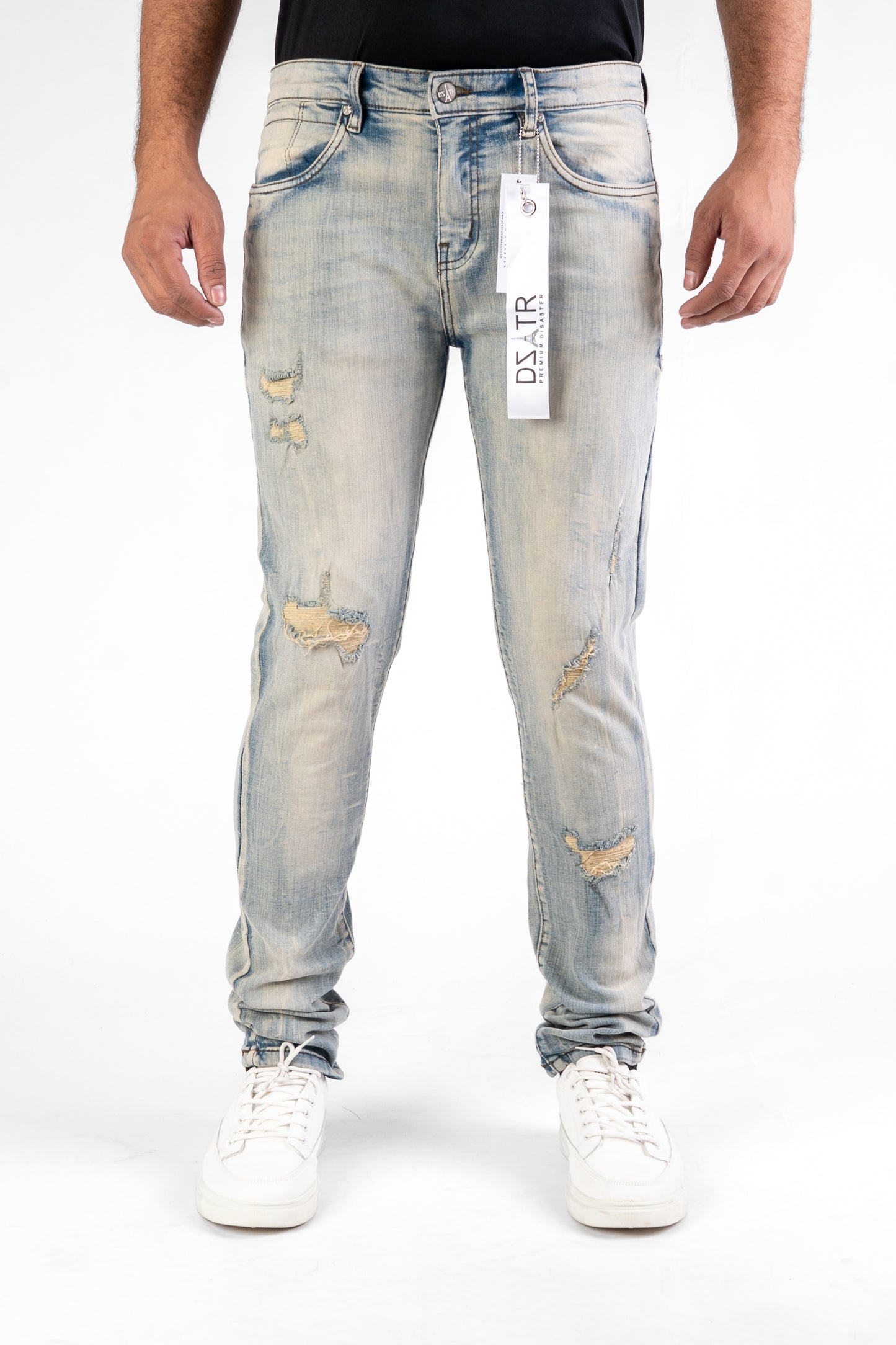 MENS CLASSIC ULTRA STRETCH DENIM - LT VINTAGE -442