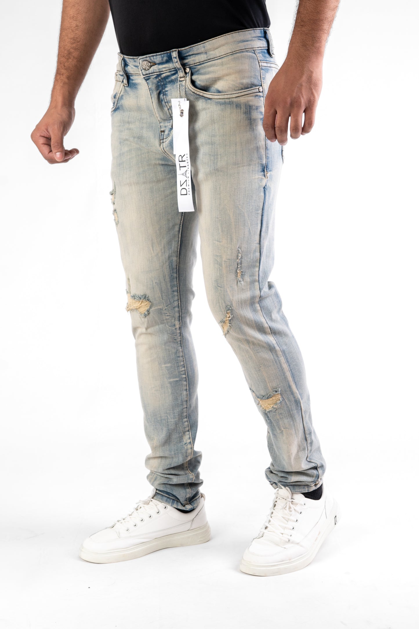 MENS CLASSIC ULTRA STRETCH DENIM - LT VINTAGE -442