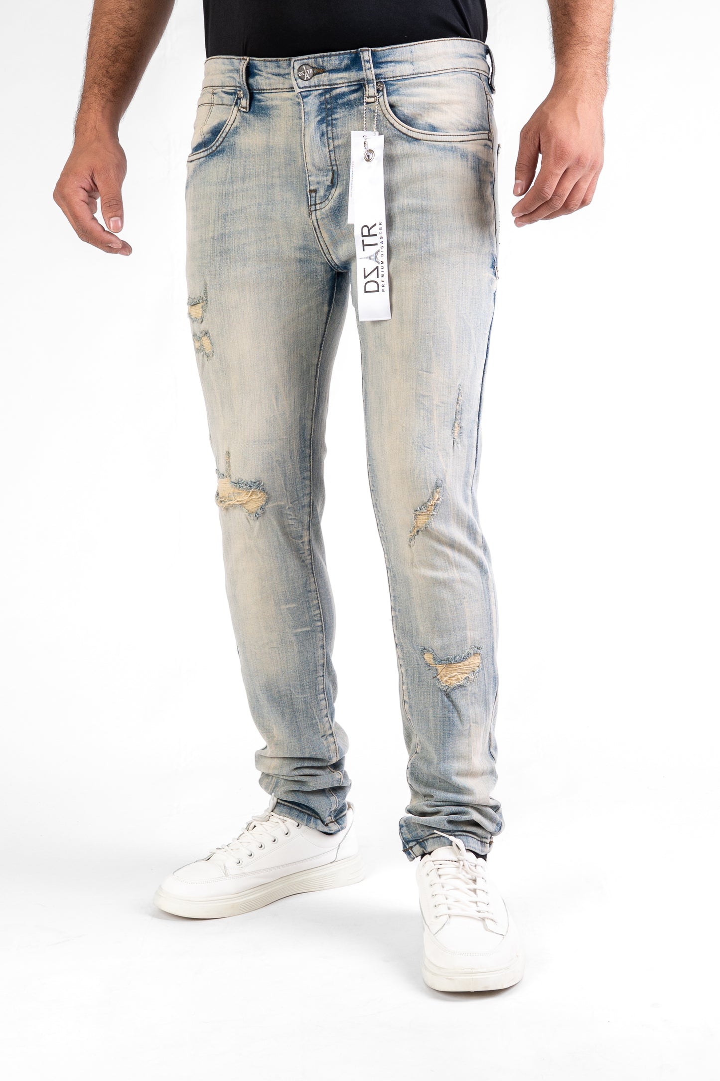 MENS CLASSIC ULTRA STRETCH DENIM - LT VINTAGE -442