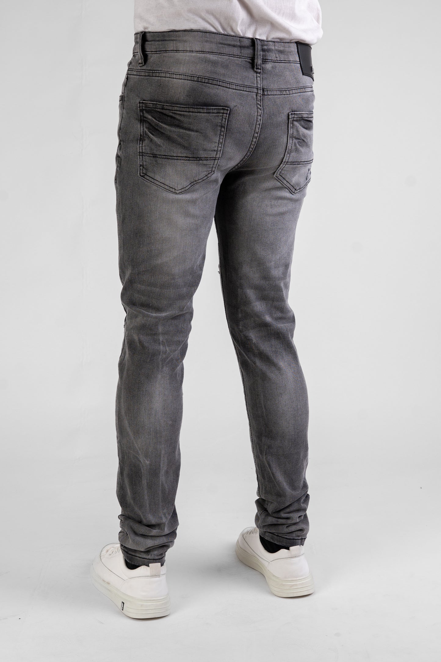 MENS CLASSIC ULTRA STRETCH DENIM - SMOK GREY DZTR-463