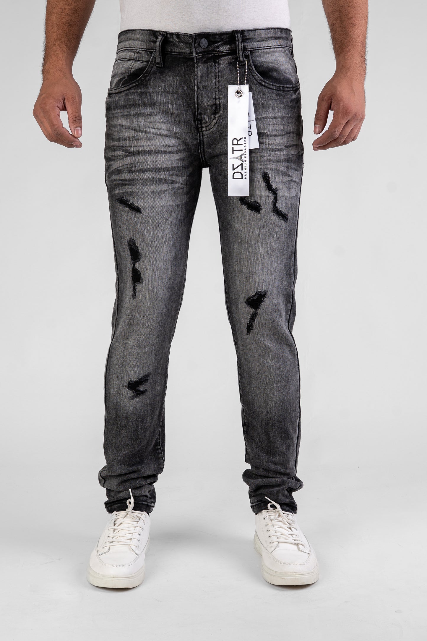 MENS CLASSIC ULTRA STRETCH DENIM - BLACK DZTR-457